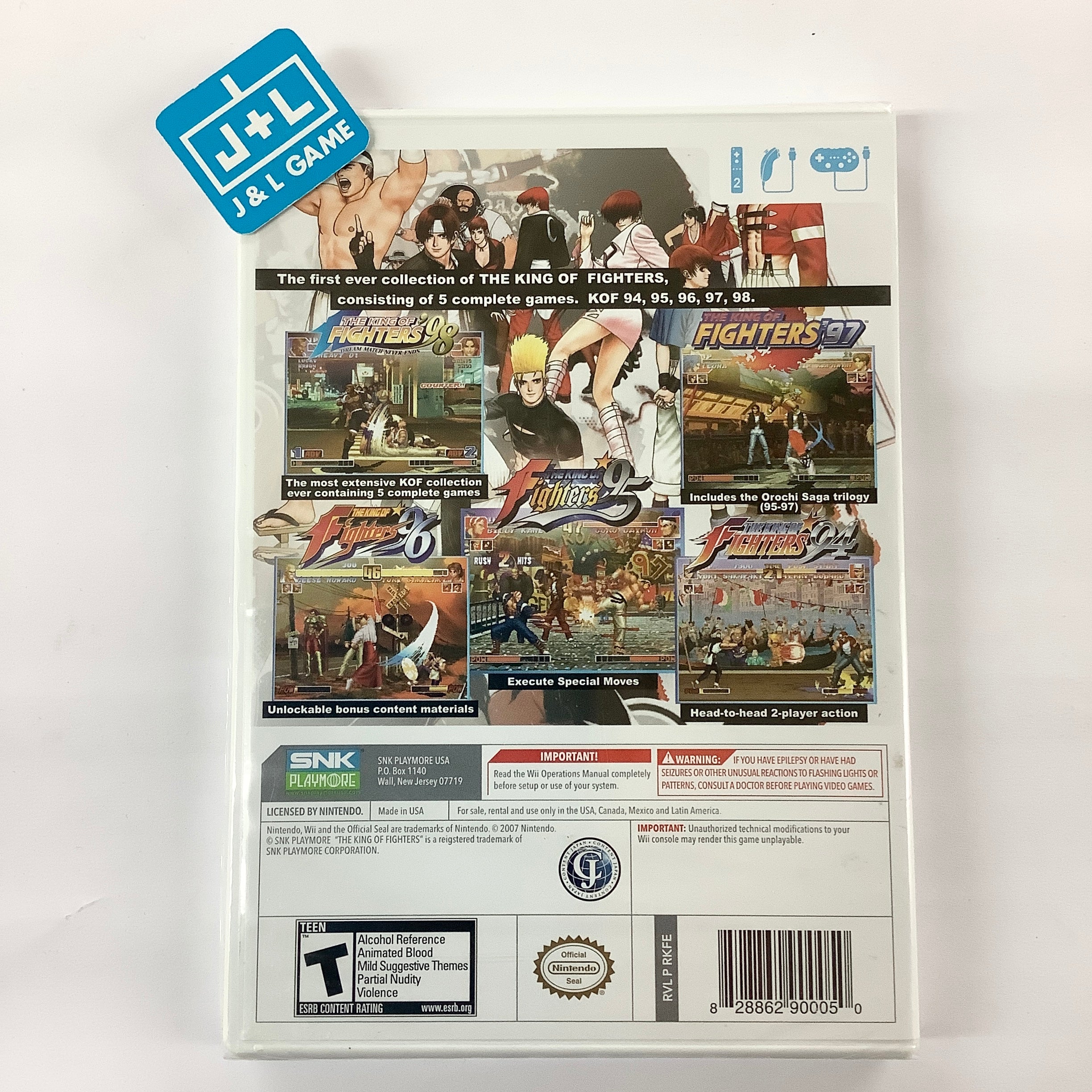 The King of Fighters Collection: The Orochi Saga - Nintendo Wii Video Games SNK   