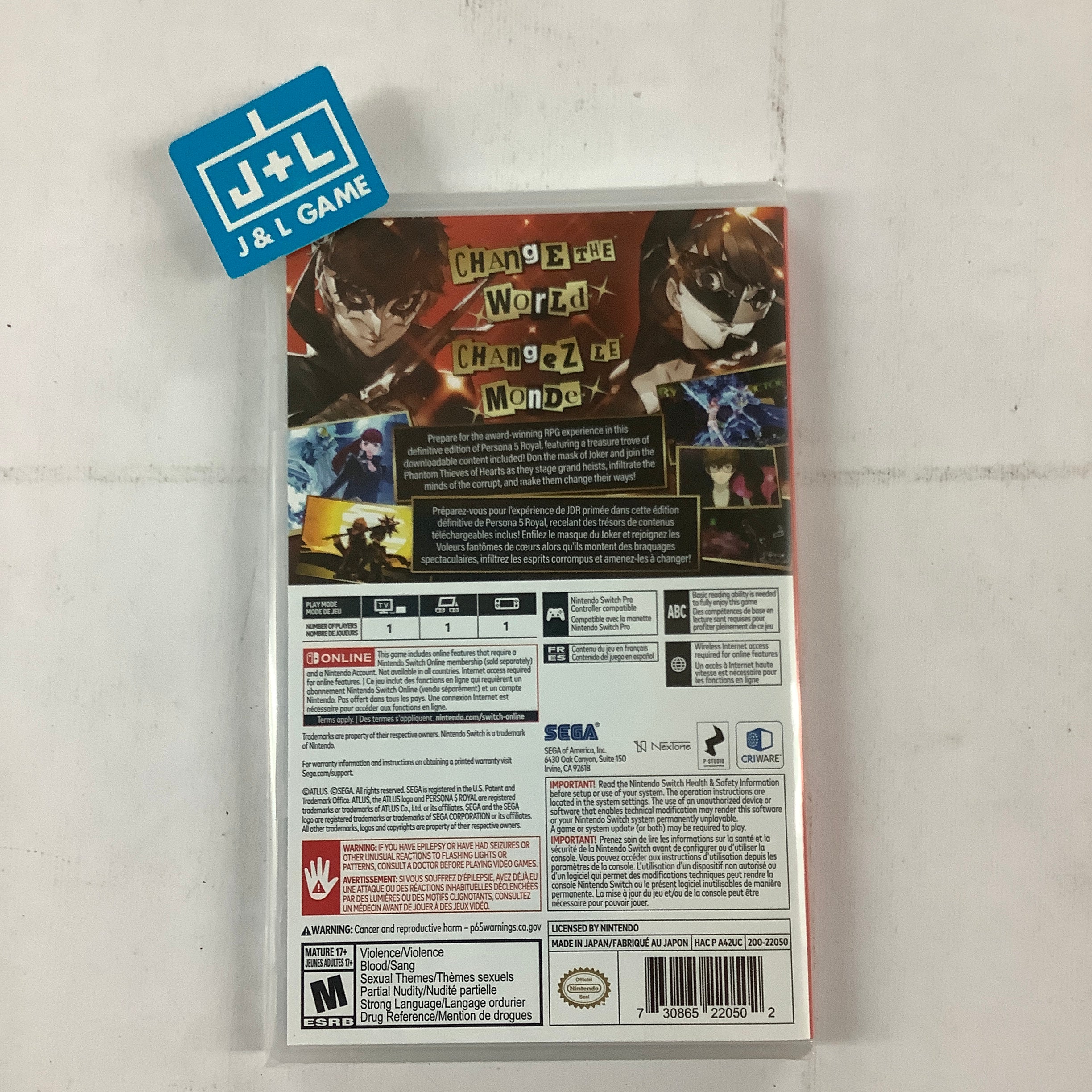 Persona 5 Royal - (NSW) Nintendo Switch Video Games SEGA   