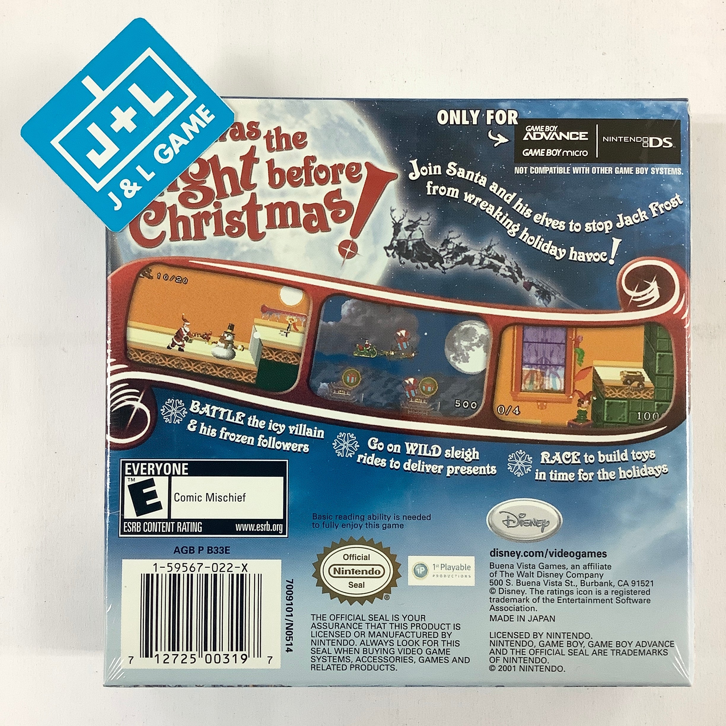 The Santa Clause 3: The Escape Clause - (GBA) Game Boy Advance Video Games Buena Vista Games   
