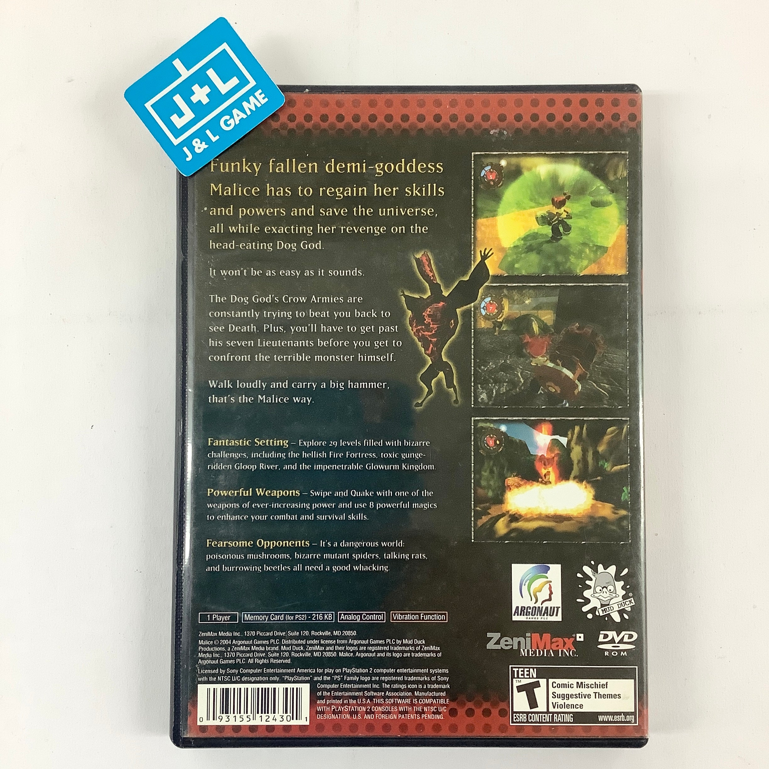 Prix de Malice sur PAL Playstation 2 Prix de Malice sur PAL Playstation 2