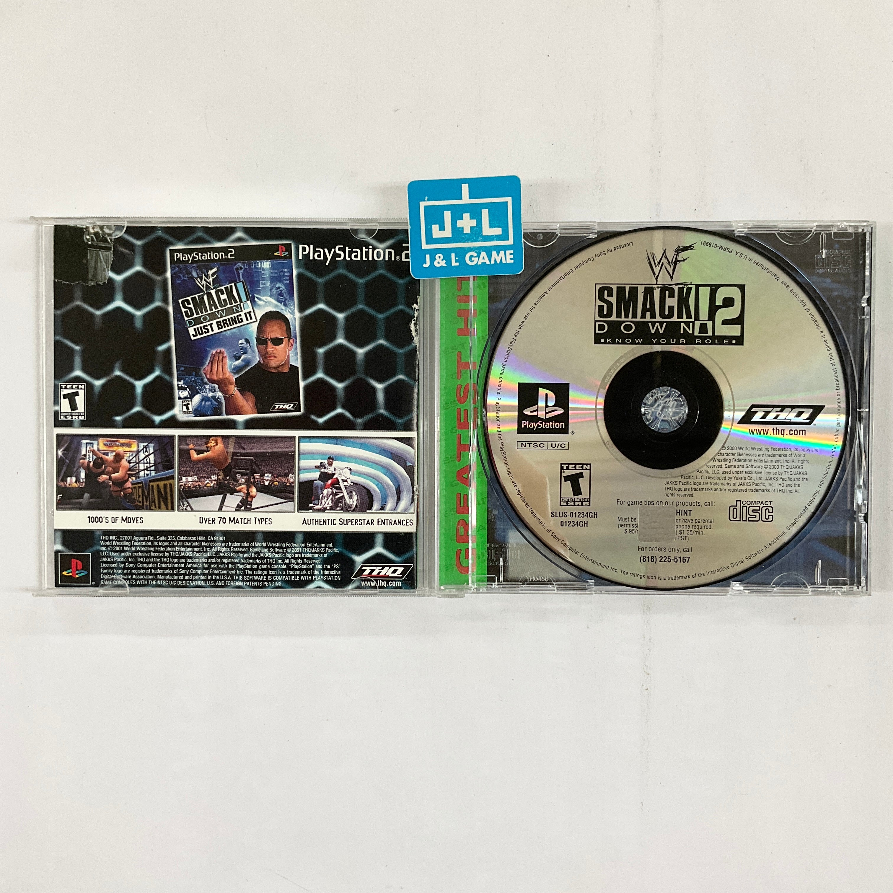 WWF SmackDown! 2: Know Your Role (Greatest Hits) - (PS1) PlayStation 1 [Pre-Owned] Video Games THQ   