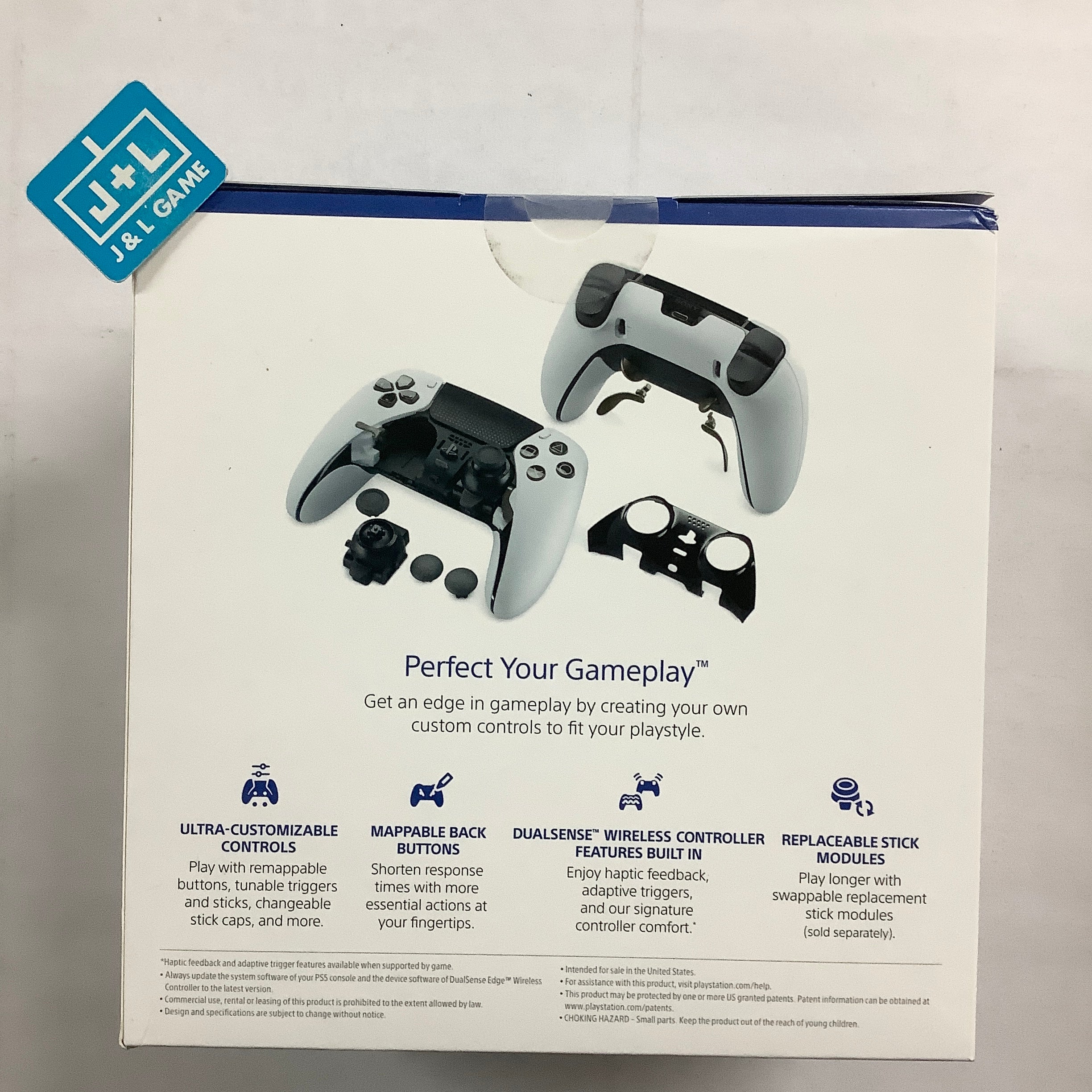 SONY PlayStation 5 DualSense Edge Wireless Controller (White) - (PS5) PlayStation 5 Accessories PlayStation