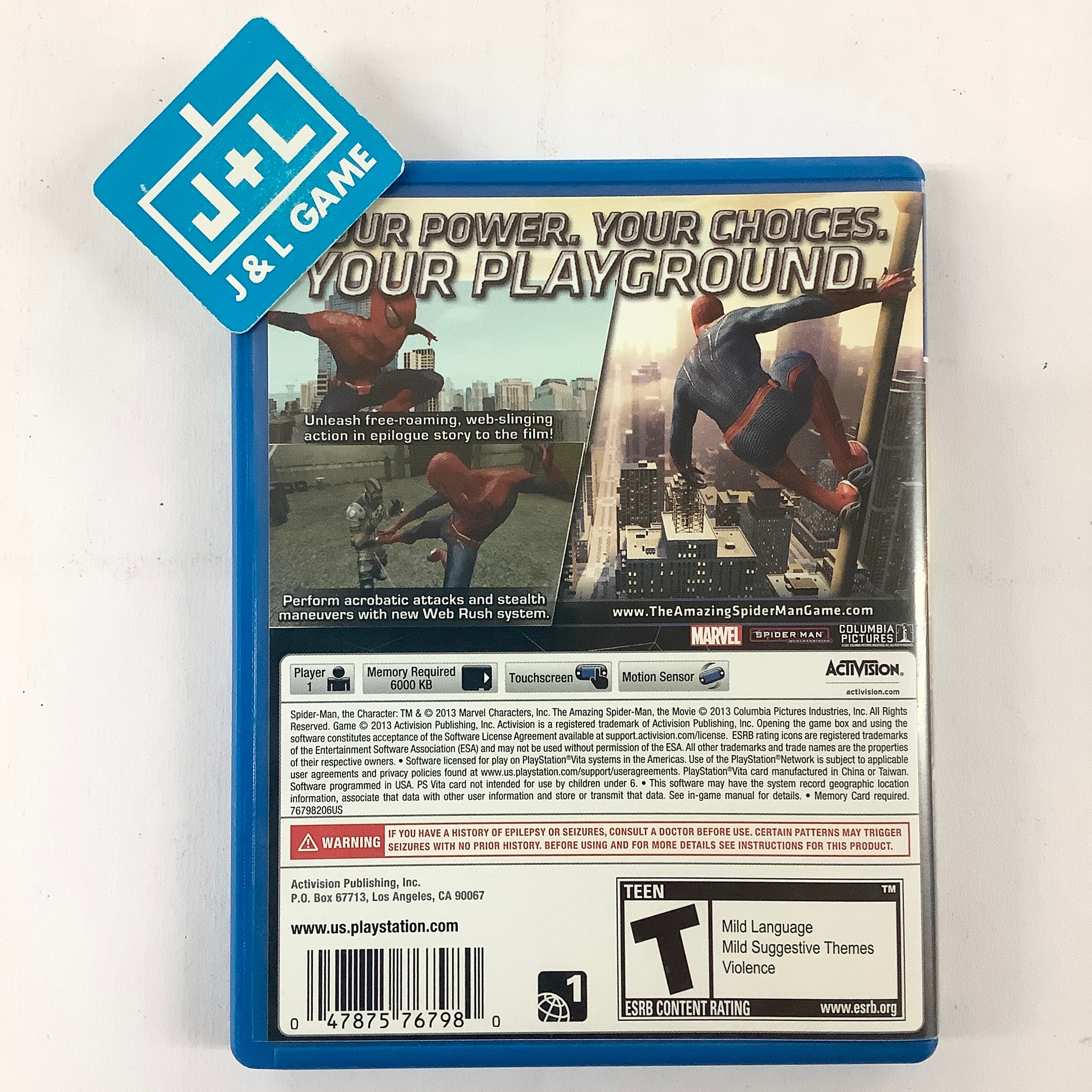 The Amazing Spider-Man -  (PSV) PlayStation Vita [Pre-Owned] Video Games Activision   