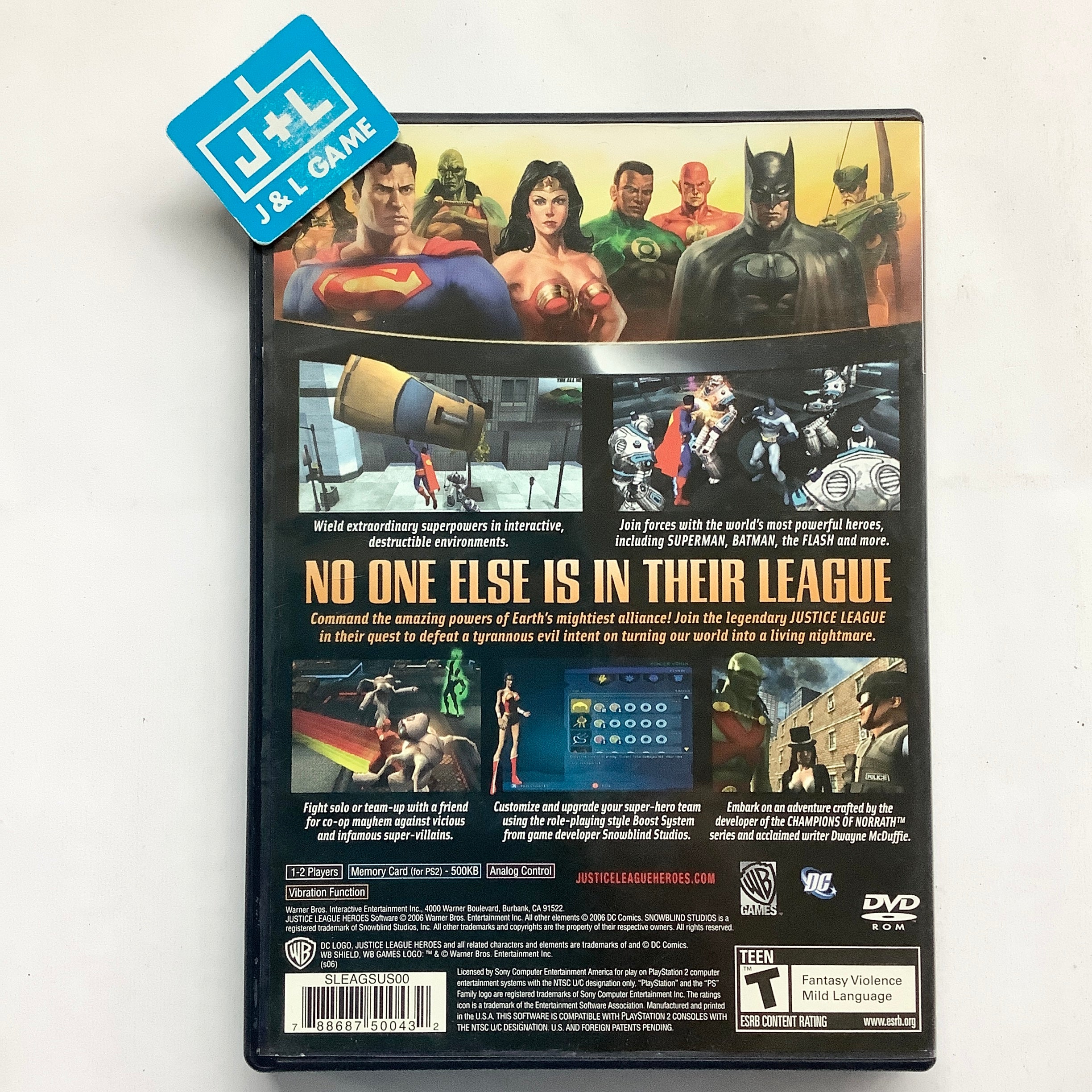 Justice League Heroes - (PS2) PlayStation 2 [Pre-Owned] Video Games Warner Bros. Interactive Entertainment   