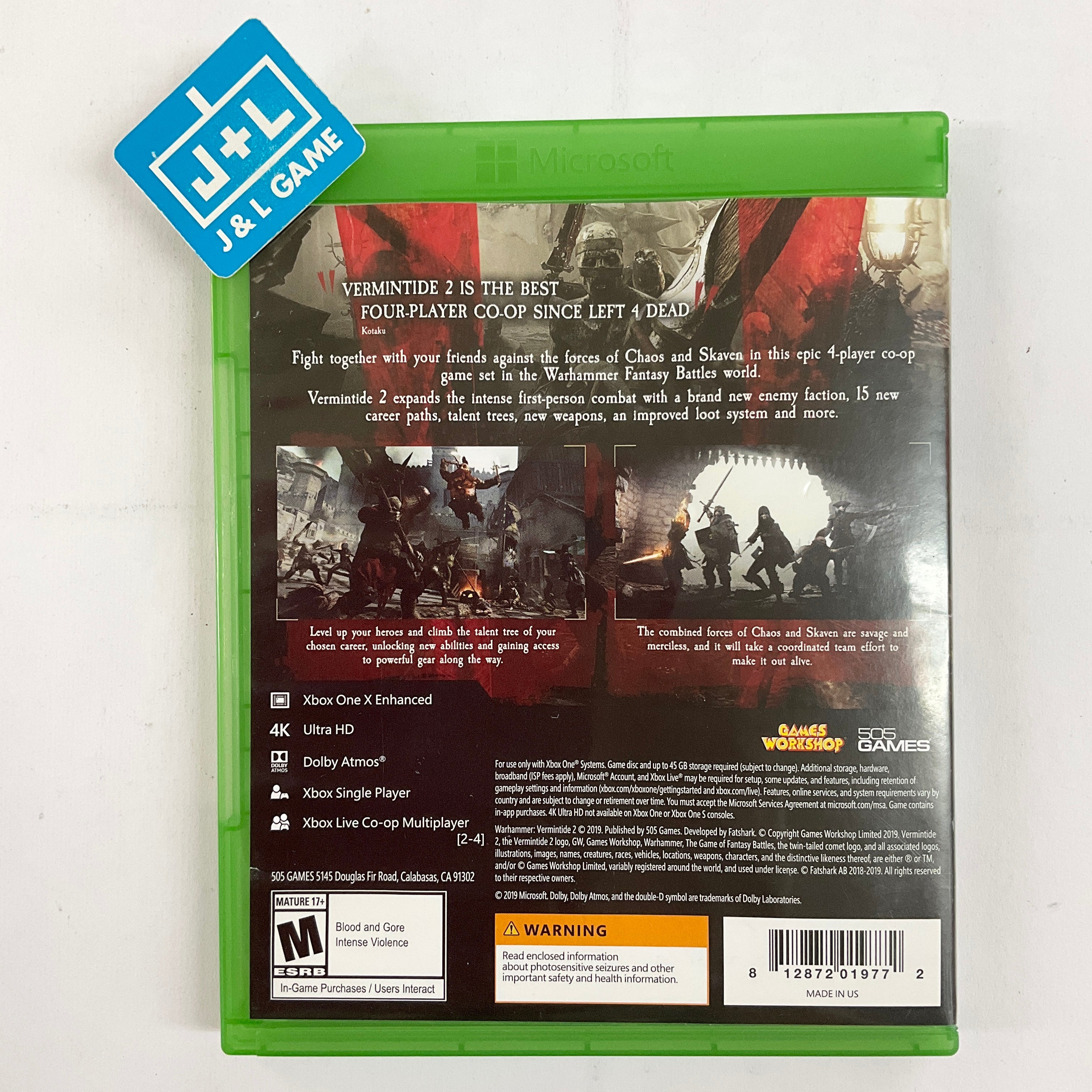 Warhammer: Vermintide 2 (Deluxe Edition) - (XB1) Xbox One [Pre-Owned] Video Games 505 Games   