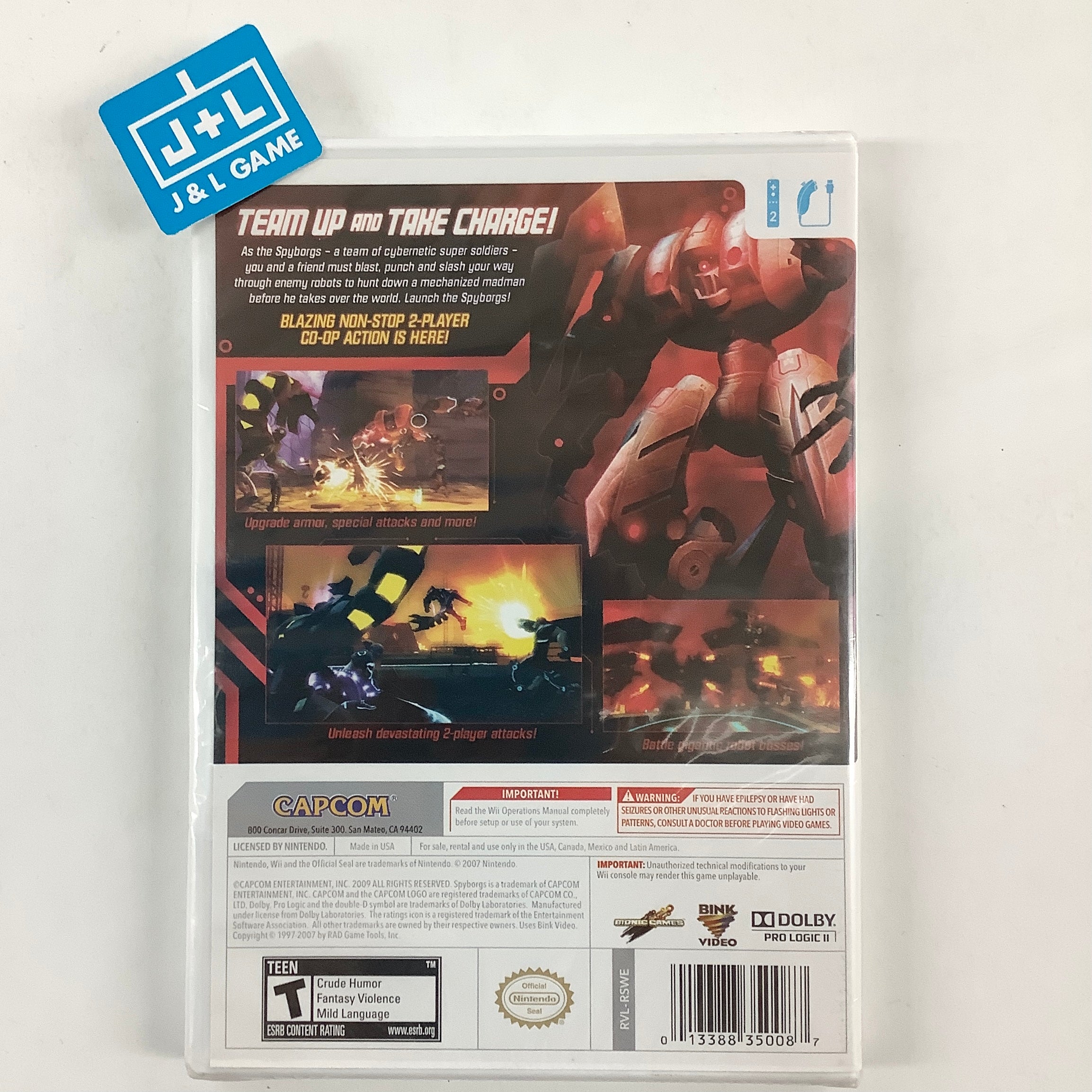 Spyborgs - Nintendo Wii Video Games Capcom   