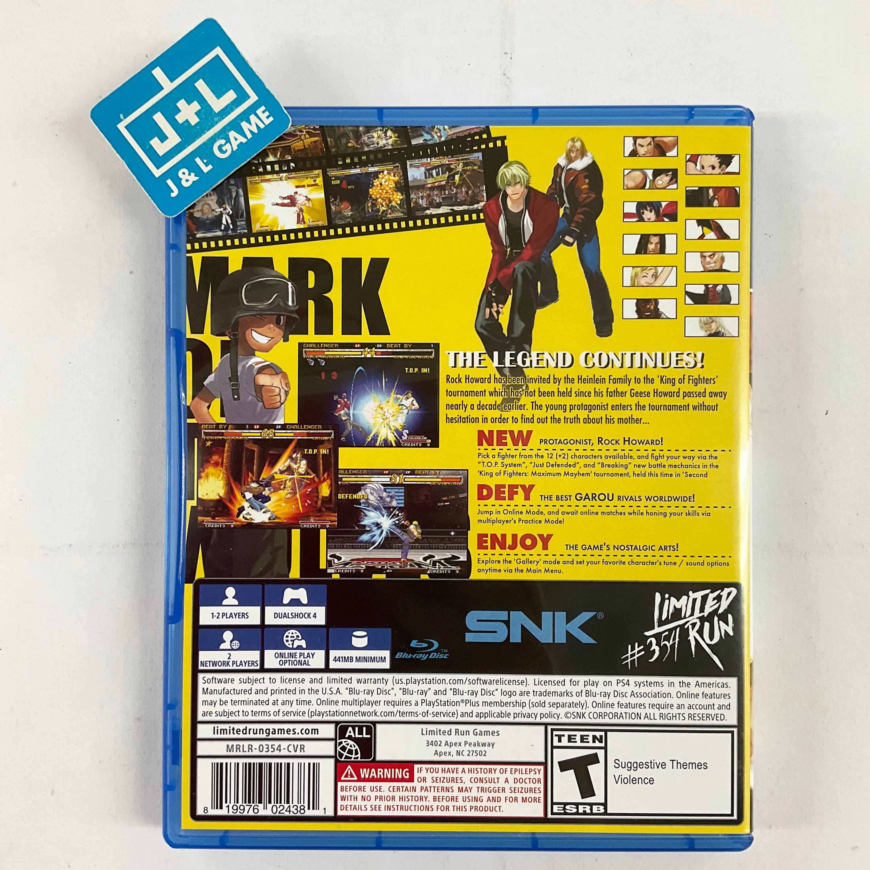 Garou: Mark of the Wolves (Limited Run # 354) - (PS4) PlayStation 4 [UNBOXING] Video Games Limited Run Games   