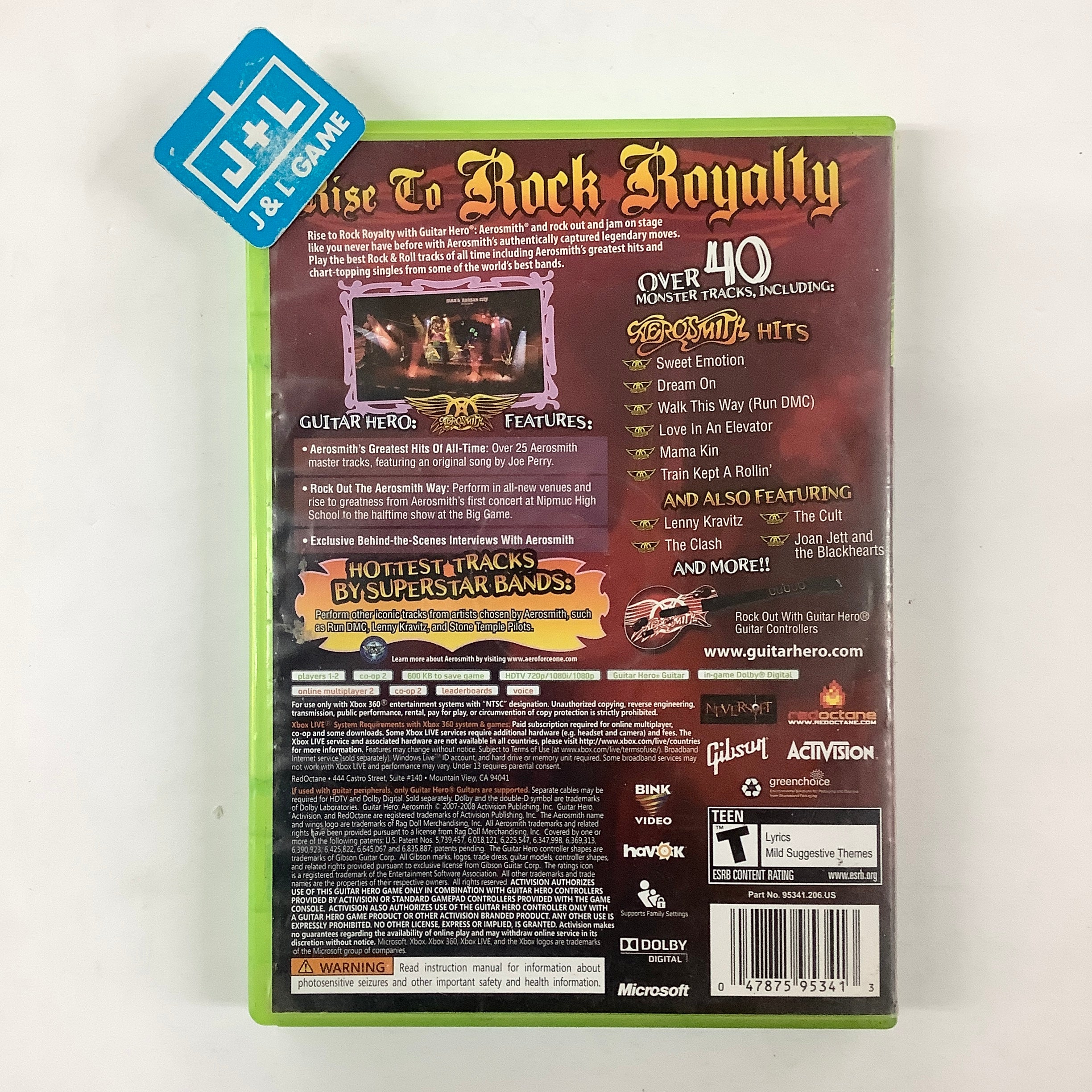 Guitar Hero: Aerosmith - Xbox 360 [Pre-Owned] Video Games Activision   