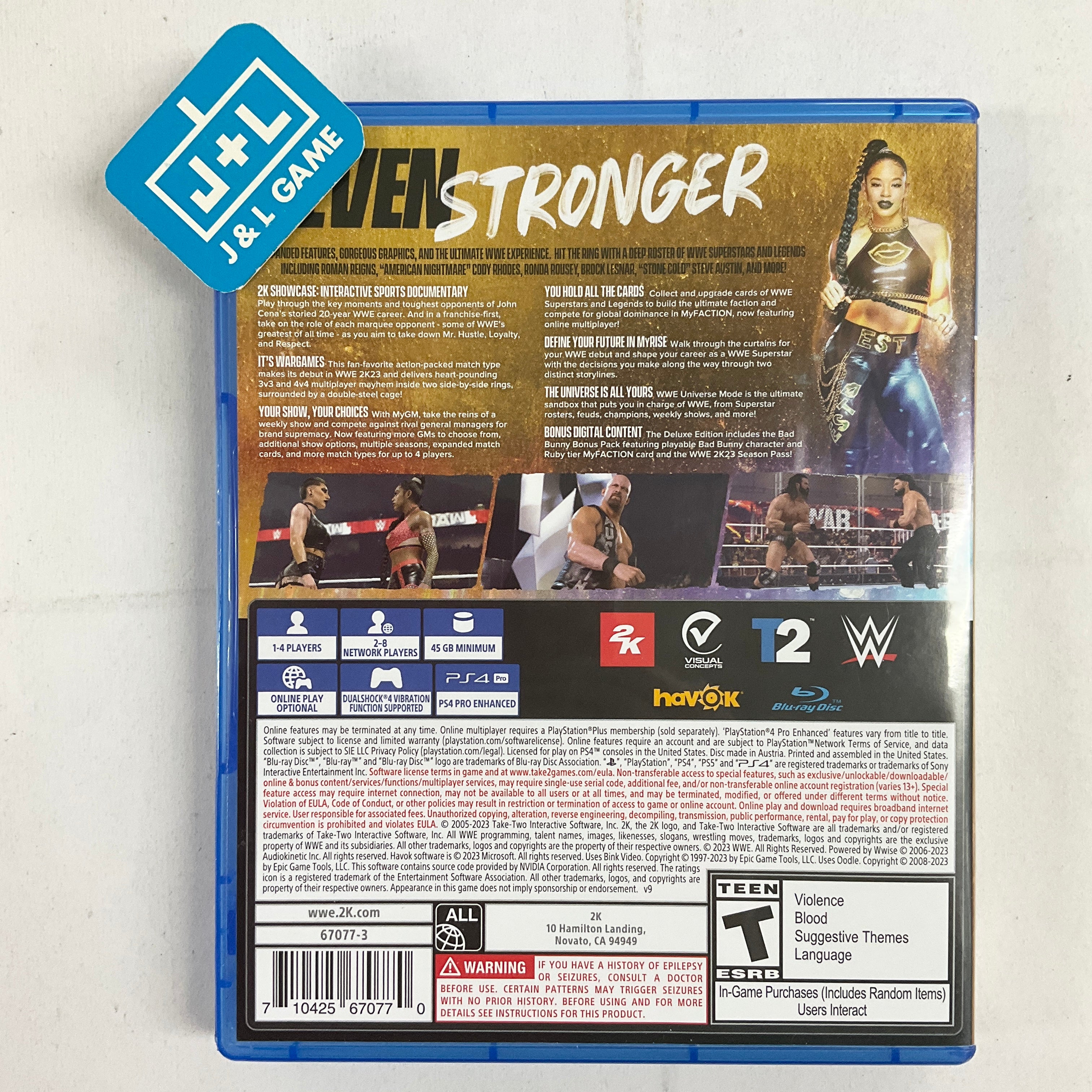 WWE 2K23 (Deluxe Edition) - (PS4) PlayStation 4 [Pre-Owned] Video Games 2K