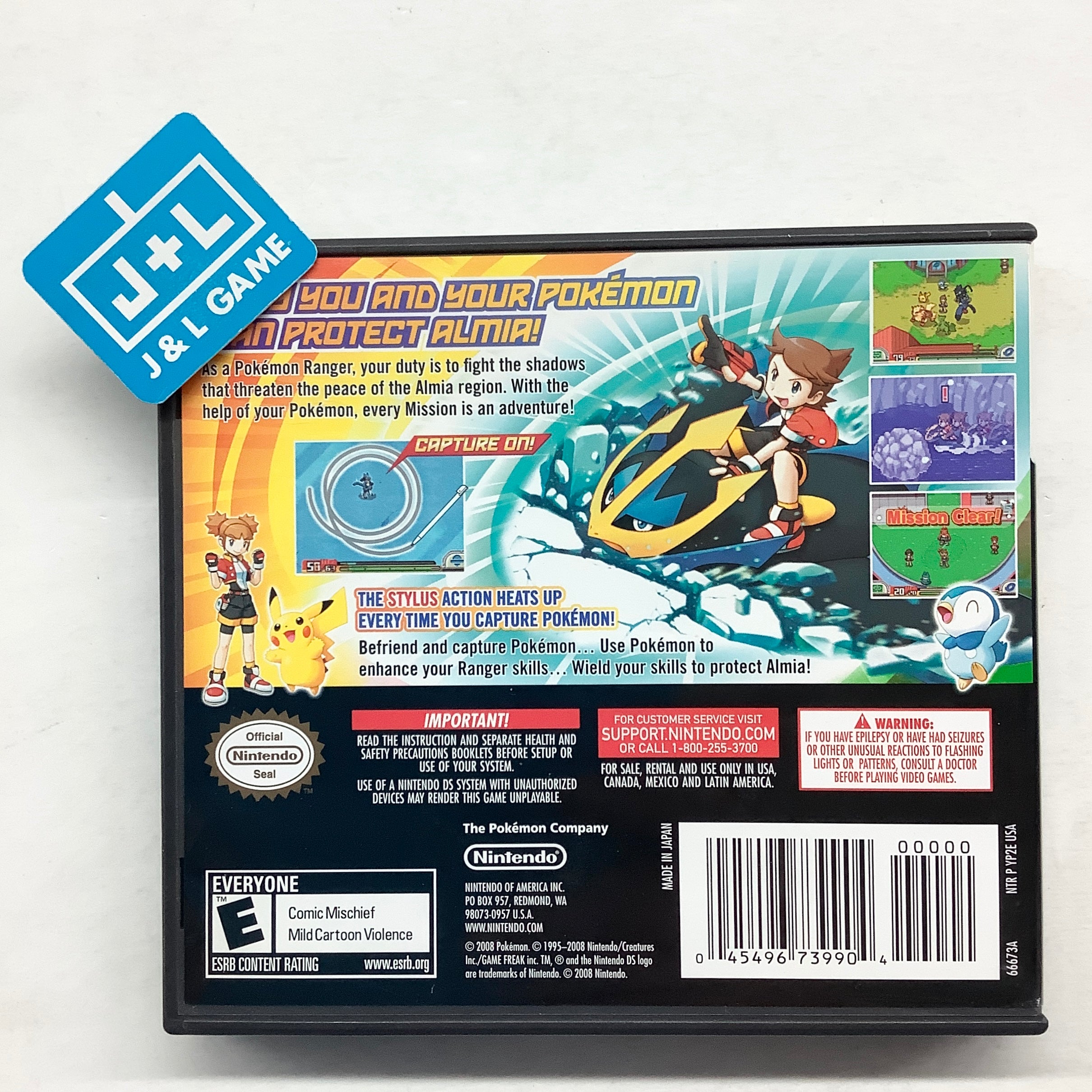 Pokemon Ranger: Shadows of Almia - (NDS) Nintendo DS [Pre-Owned] Video Games Nintendo   
