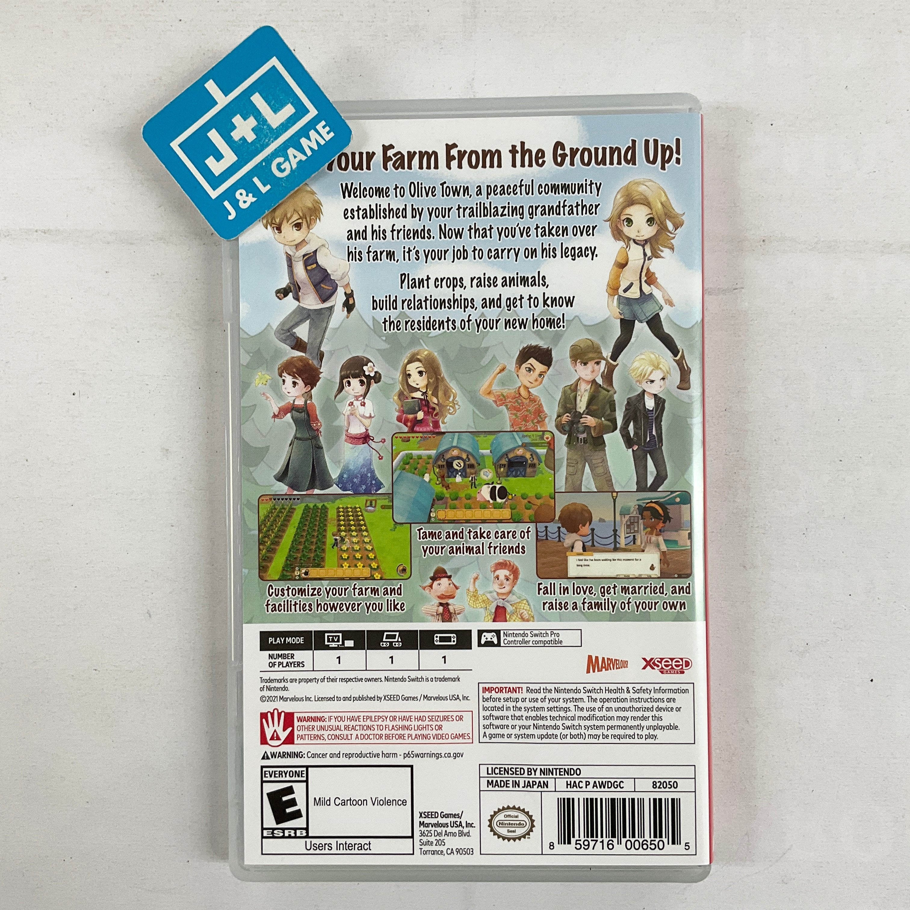 Story of Seasons: Pioneers of Olive Town - (NSW) Nintendo Switch [Pre-Owned] Video Games XSEED Games   