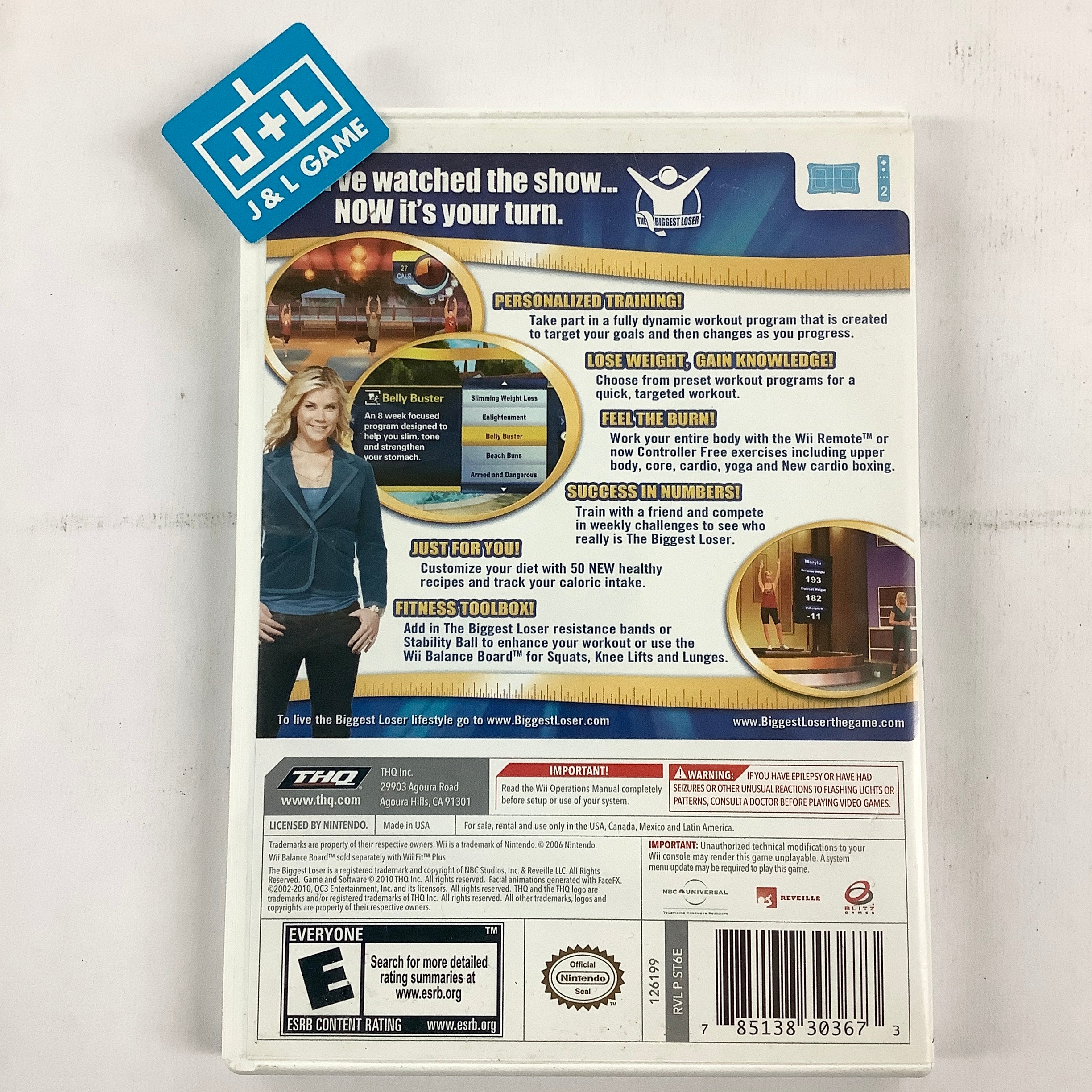 The Biggest Loser Challenge - Nintendo Wii [Pre-Owned] Video Games THQ   