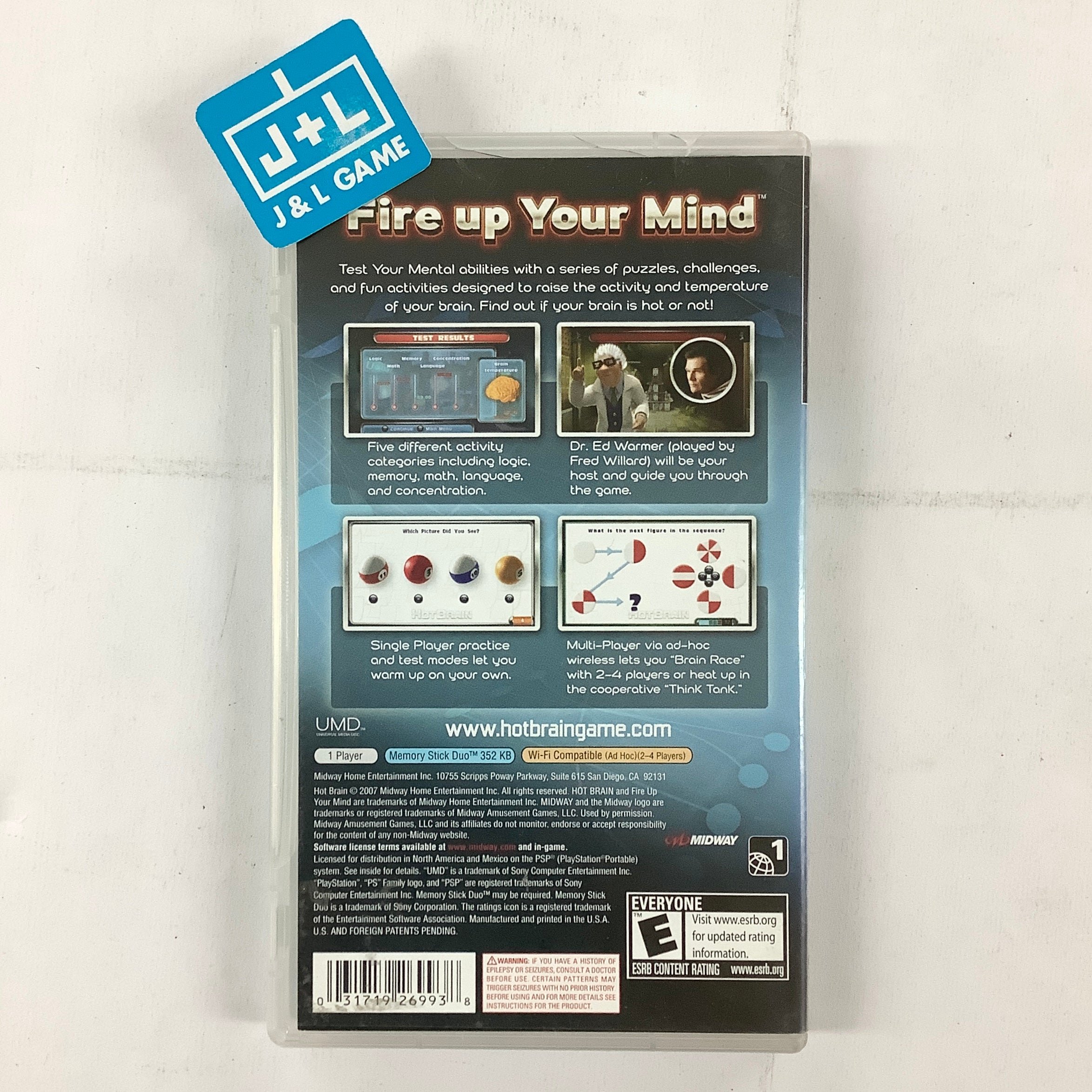 Hot Brain - Sony PSP [Pre-Owned] Video Games Midway   
