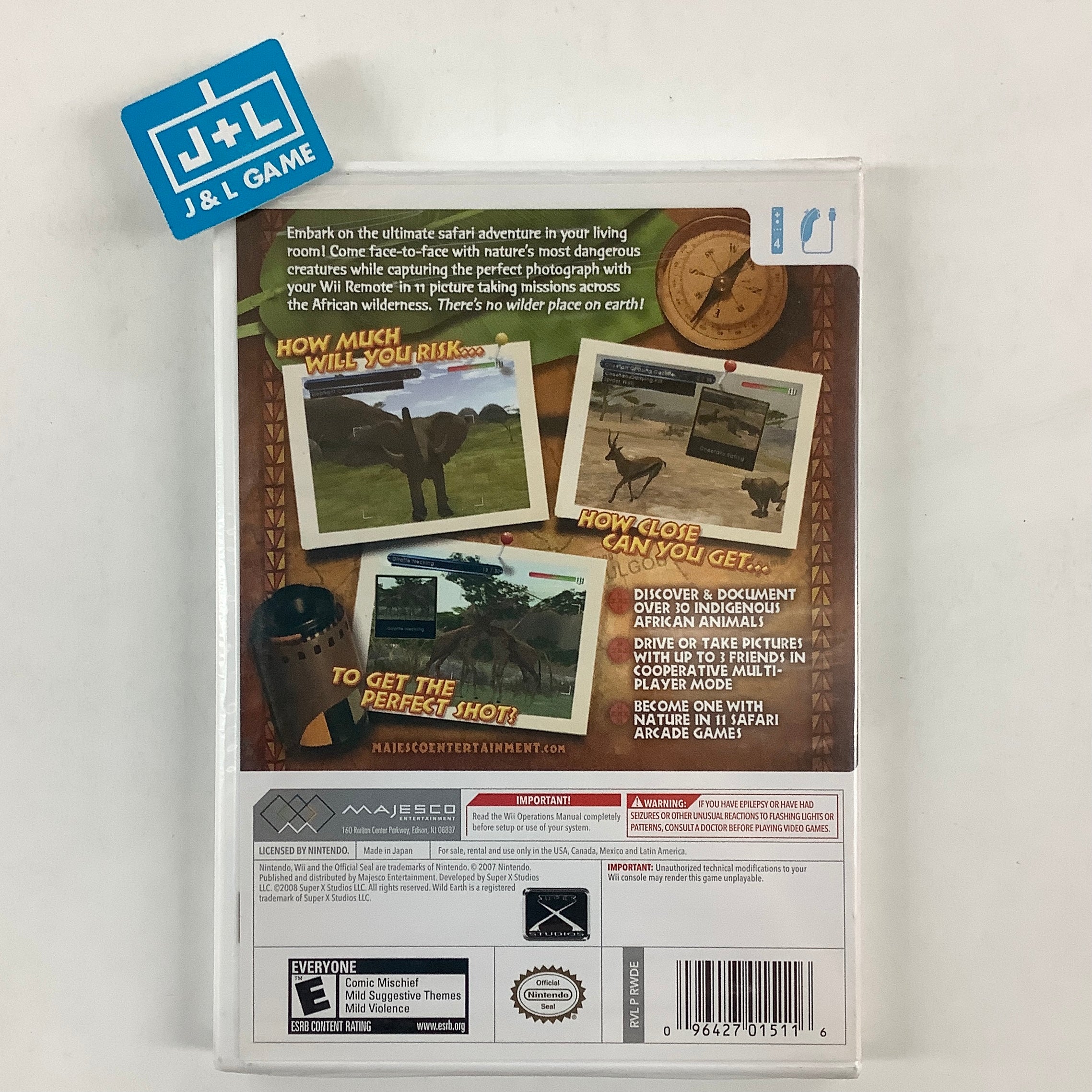 Wild Earth: African Safari - Nintendo Wii Video Games Majesco   