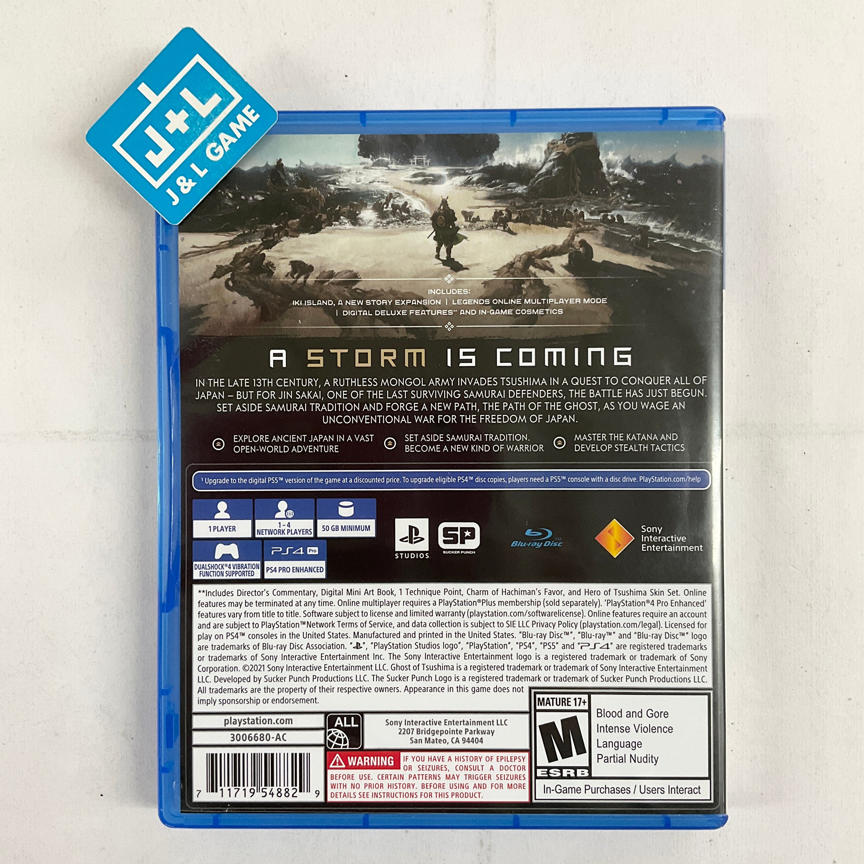 Ghost of Tsushima Director's Cut - (PS4) PlayStation 4 [Pre-Owned] Video Games PlayStation   