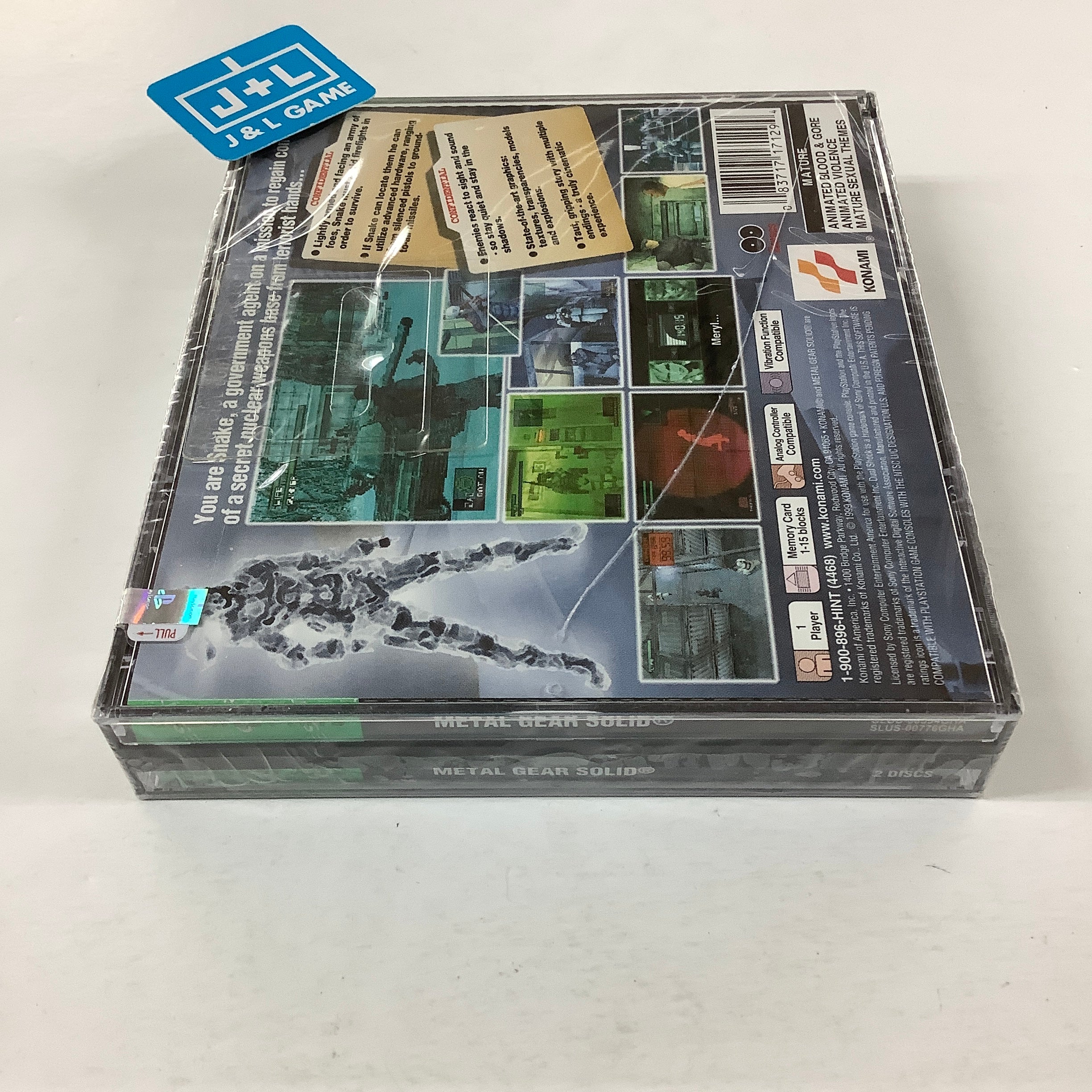 Metal Gear Solid (Greatest Hits) - (PS1) PlayStation 1 Video Games Konami   