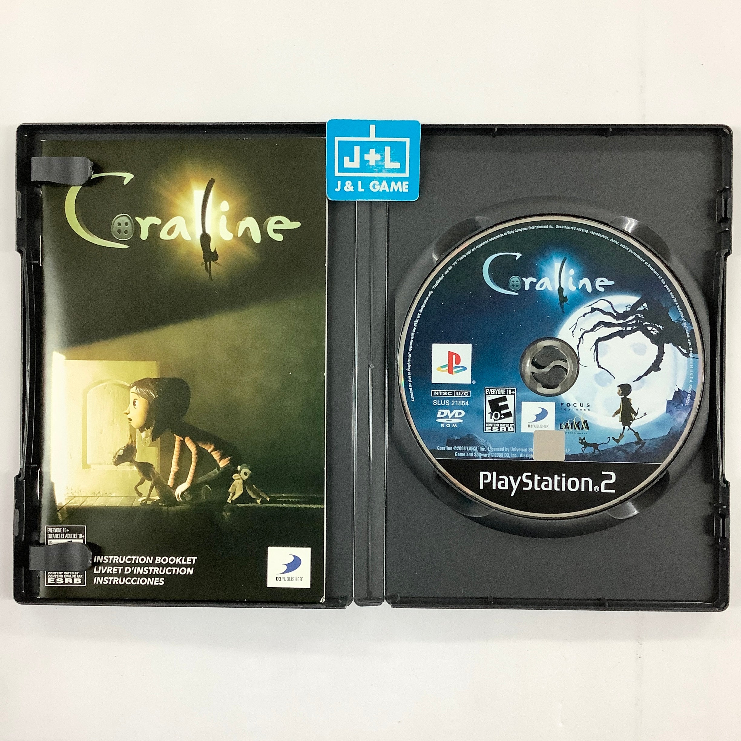 Coraline - (PS2) PlayStation 2 [Pre-Owned] Video Games D3Publisher   