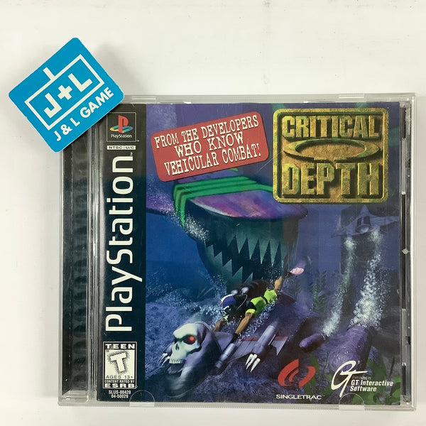 PlayStation - PS★CRITICAL DEPTH 海外版★箱付・説明書付・ソフト付★動作確認済 北米版PS]Critical Depth(中古) - huck-fin