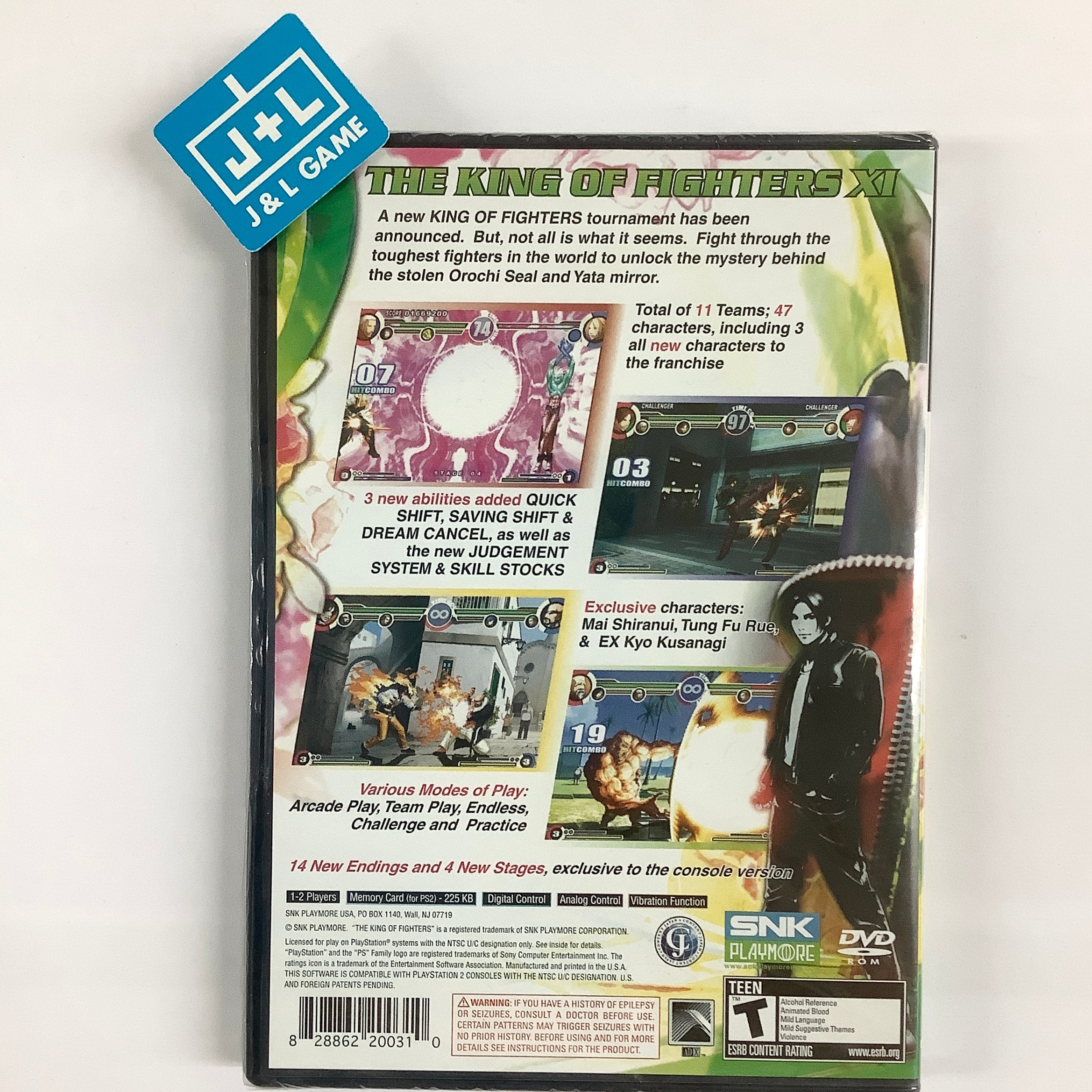 The King of Fighters XI - (PS2) PlayStation 2 Video Games SNK Playmore   
