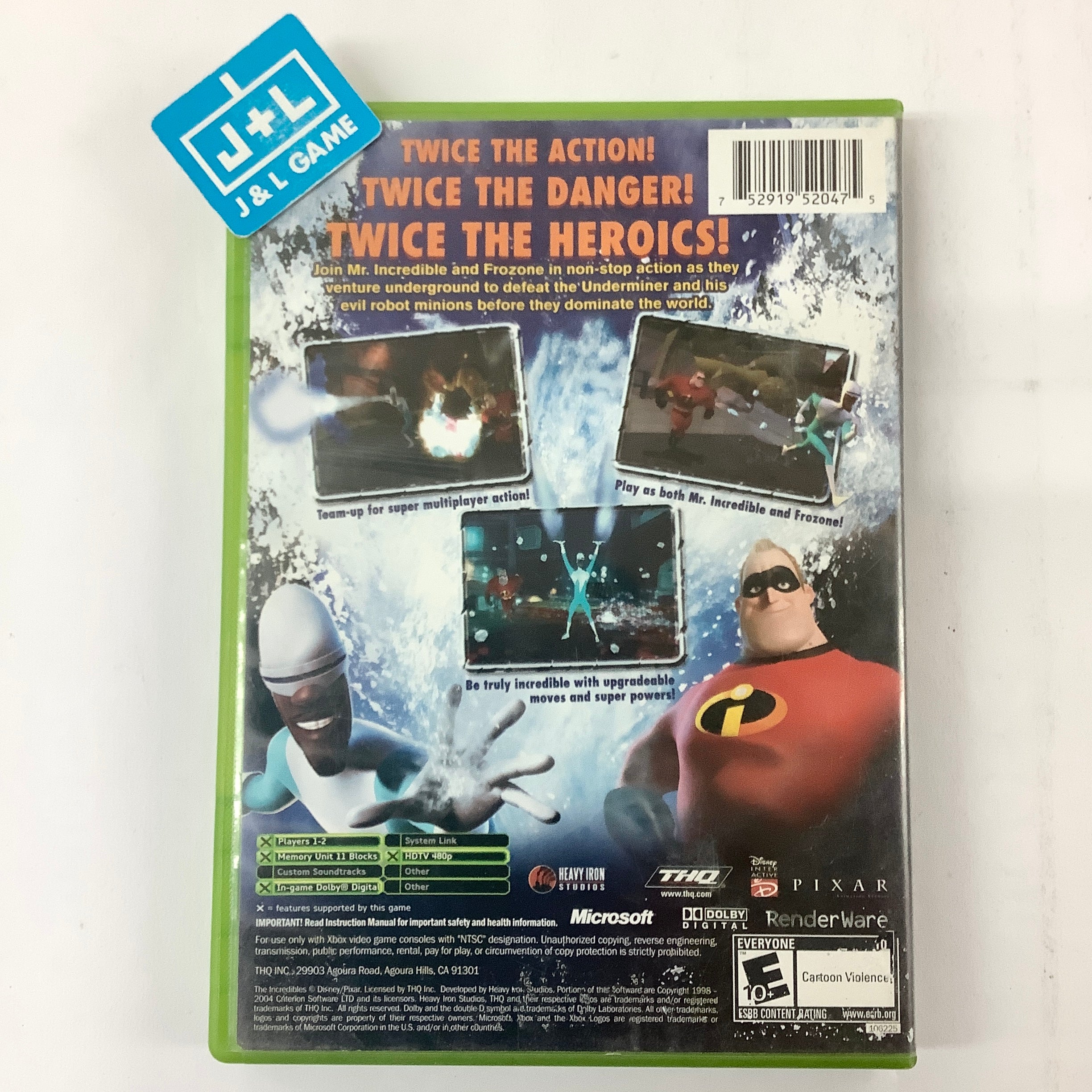 The Incredibles: Rise of the Underminer - (XB) Xbox [Pre-Owned] Video Games THQ   