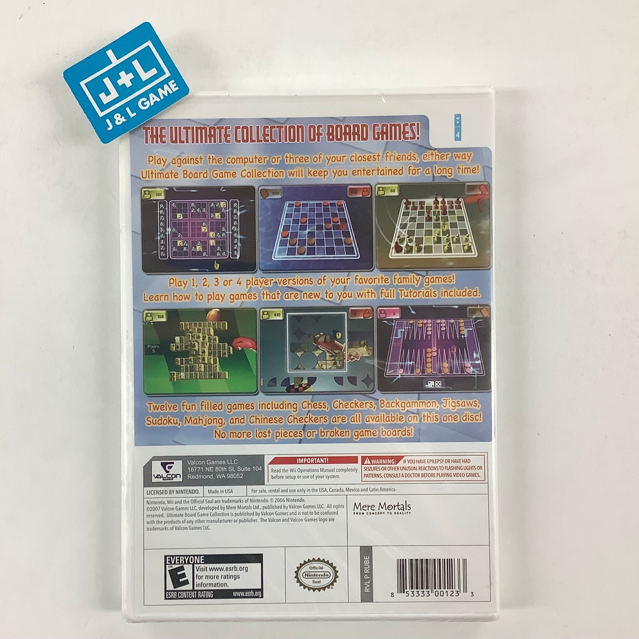 Ultimate Board Game Collection - Nintendo Wii Video Games Valcon Games   