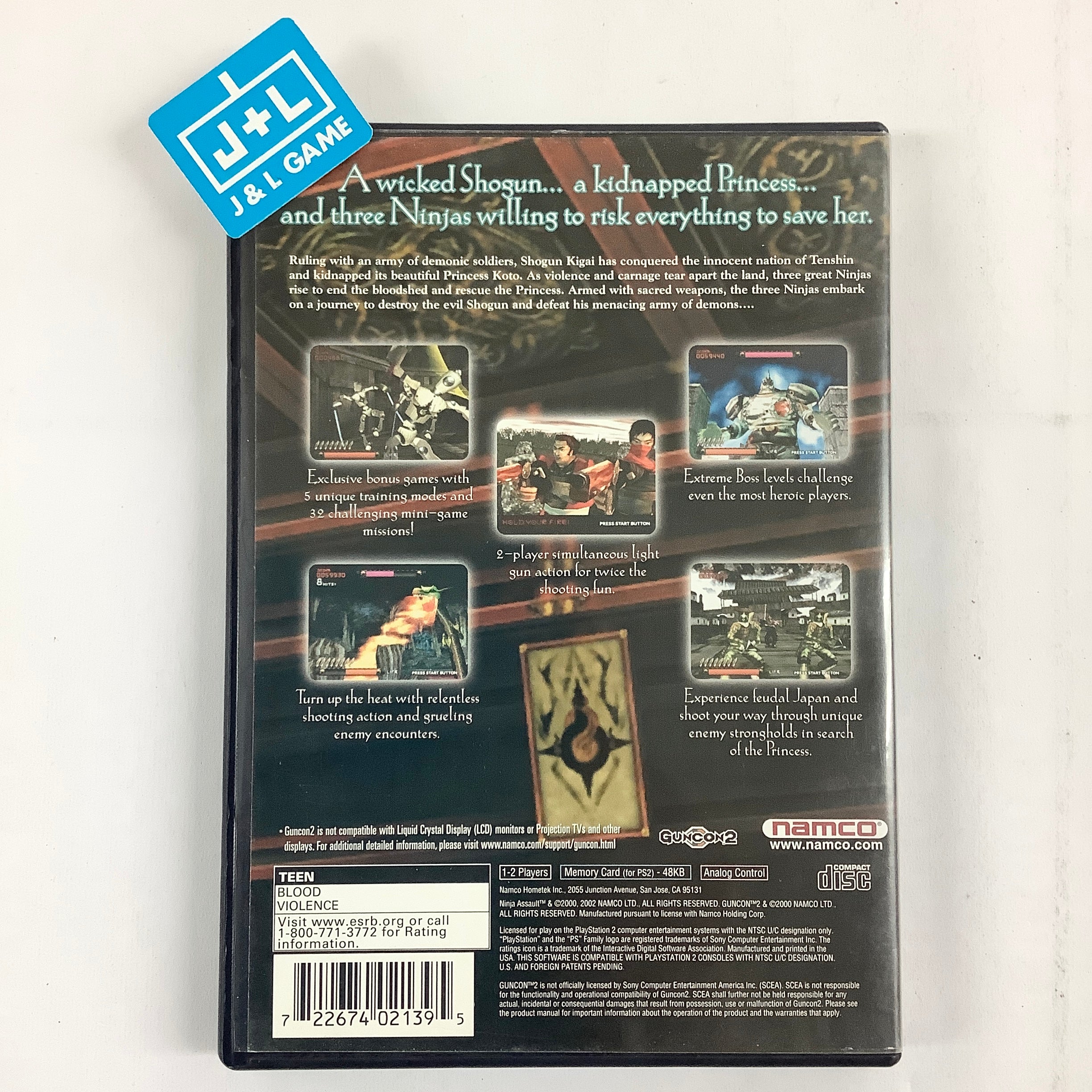 Ninja Assault - (PS2) PlayStation 2 [Pre-Owned] Video Games Namco   
