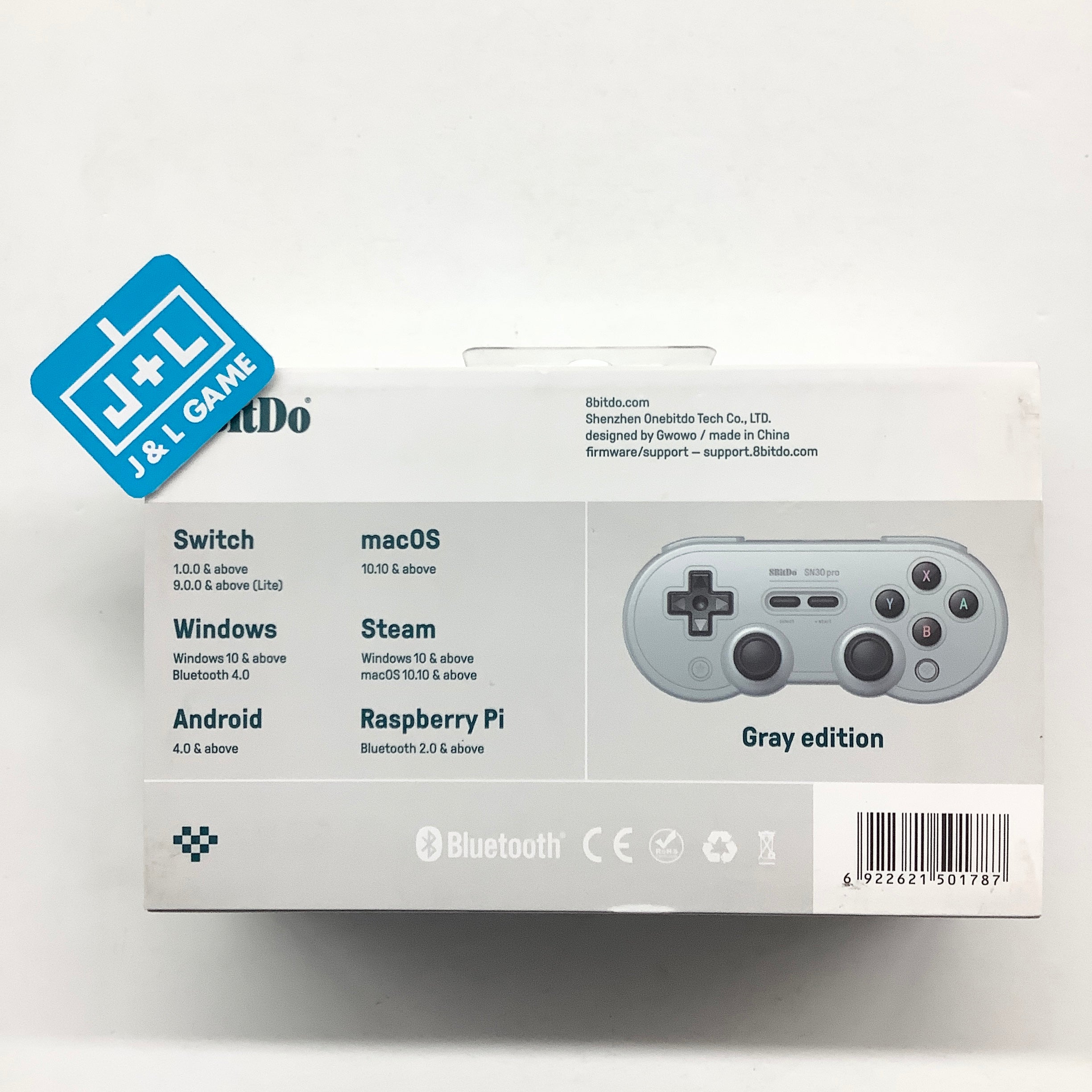 8Bitdo Sn30 Pro Bluetooth Gamepad (Gray Edition) - (NSW) Nintendo Switch Accessories 8Bitdo   