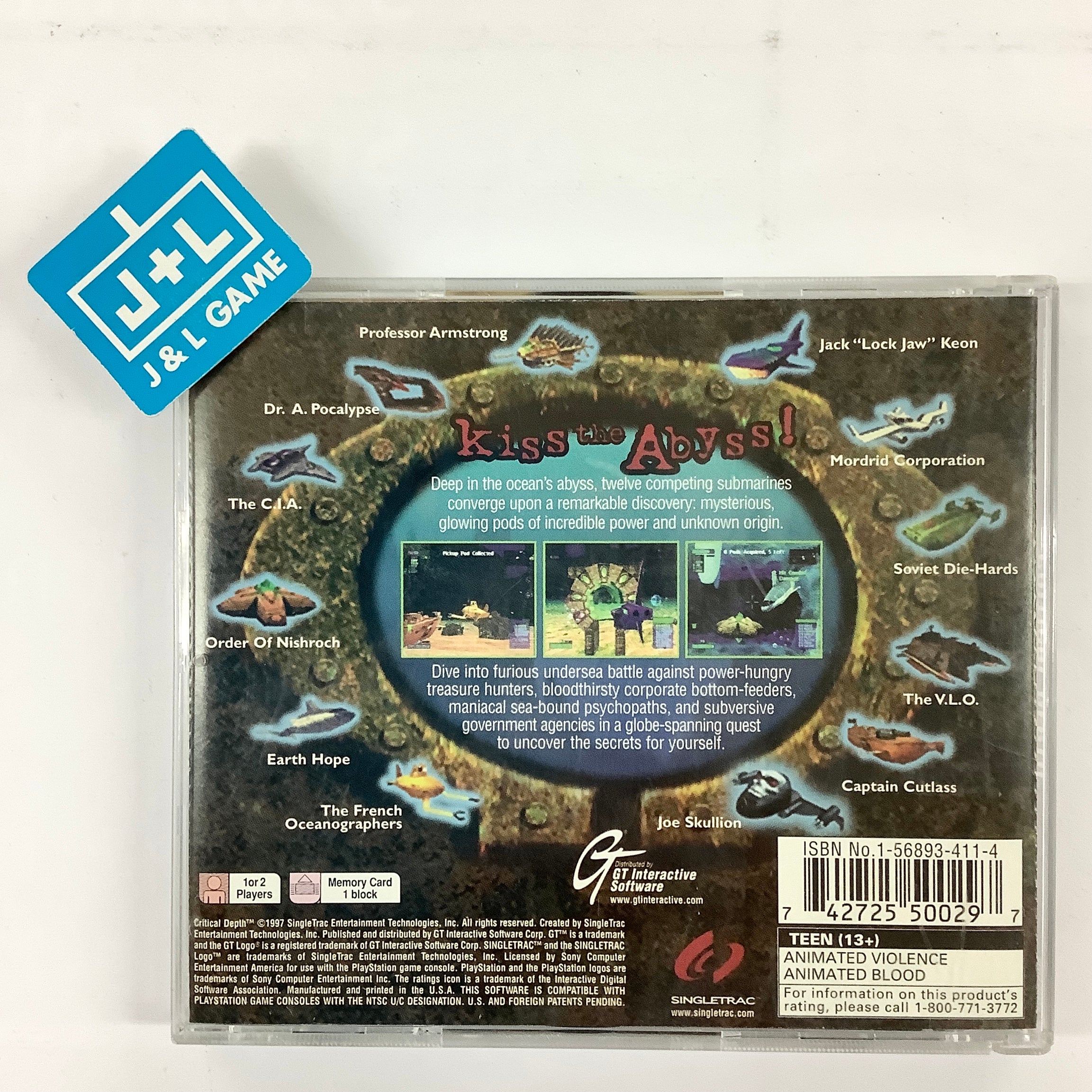 Critical Depth - (PS1) PlayStation 1 [Pre-Owned] Video Games GT Interactive   