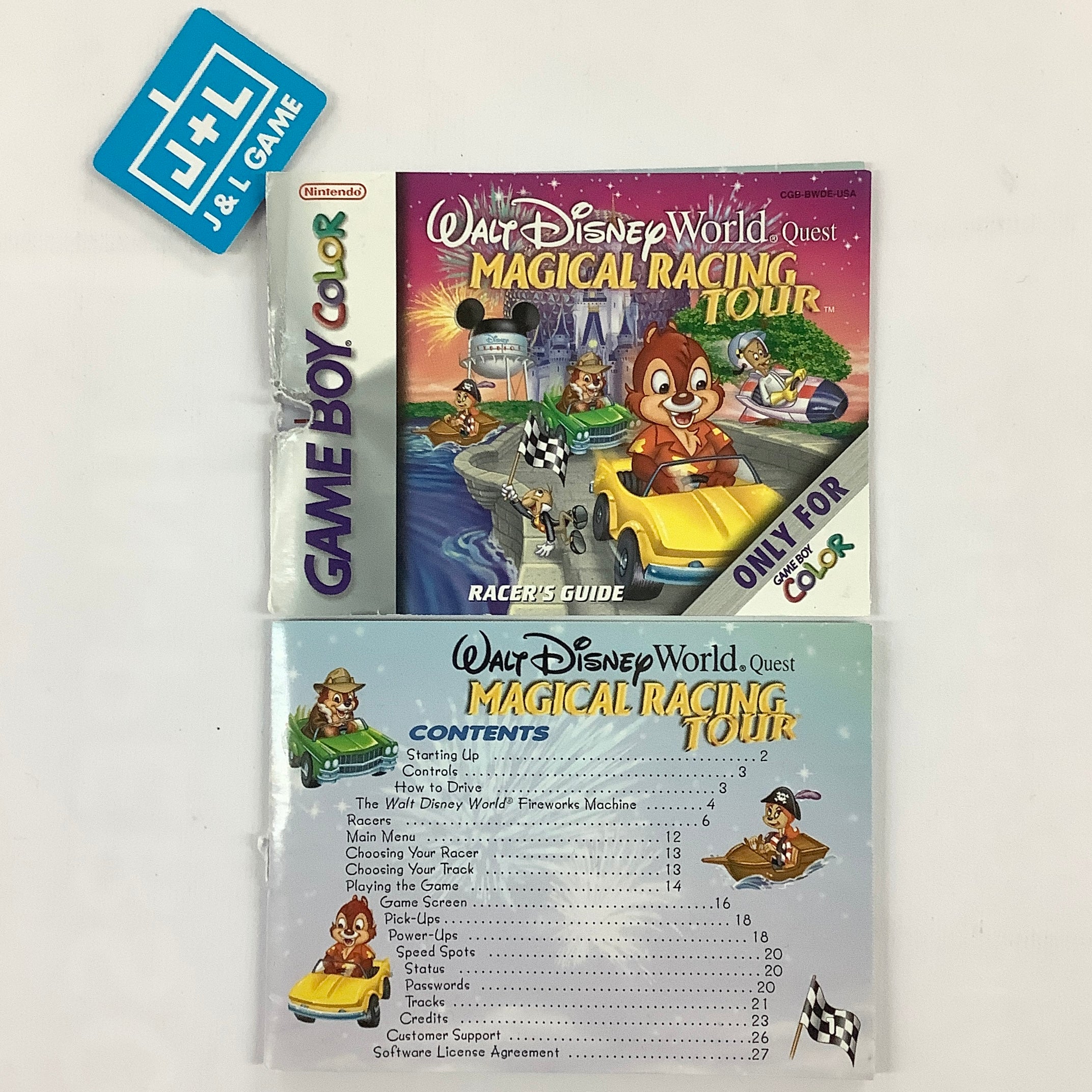Walt Disney World Quest: Magical Racing Tour - (GBC) Game Boy Color [Pre-Owned] Video Games Activision   