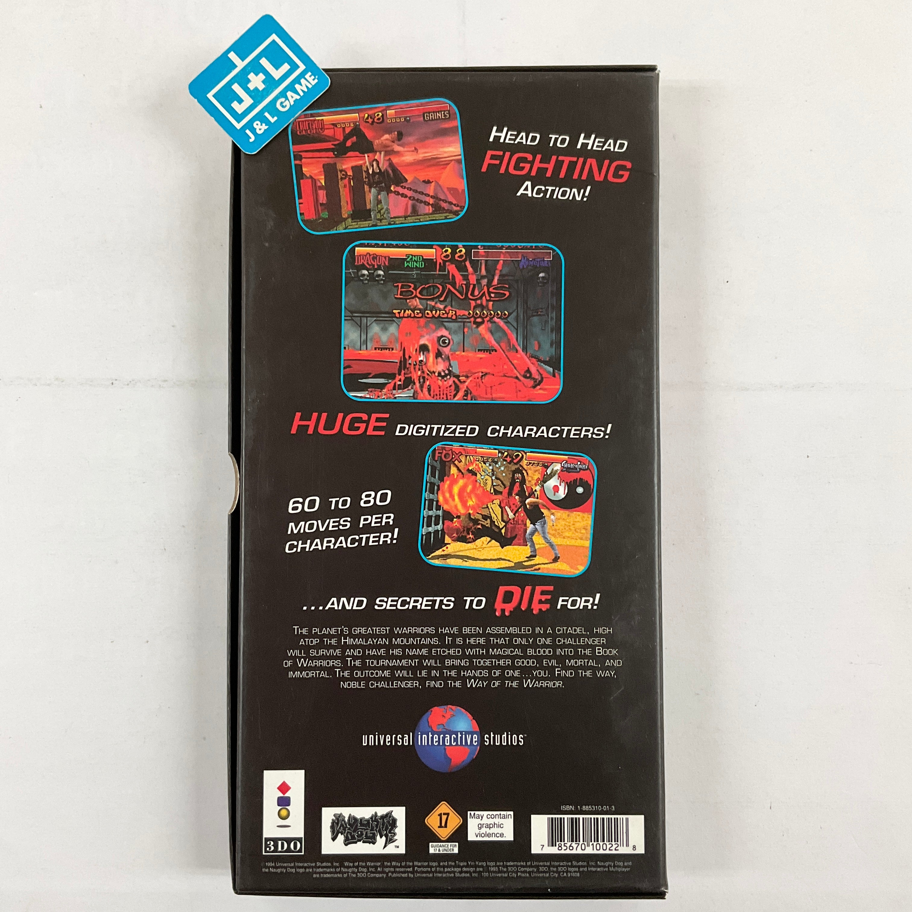 Way of the Warrior - 3DO Interactive Multiplayer [Pre-Owned] Video Games Universal Interactive Studios   