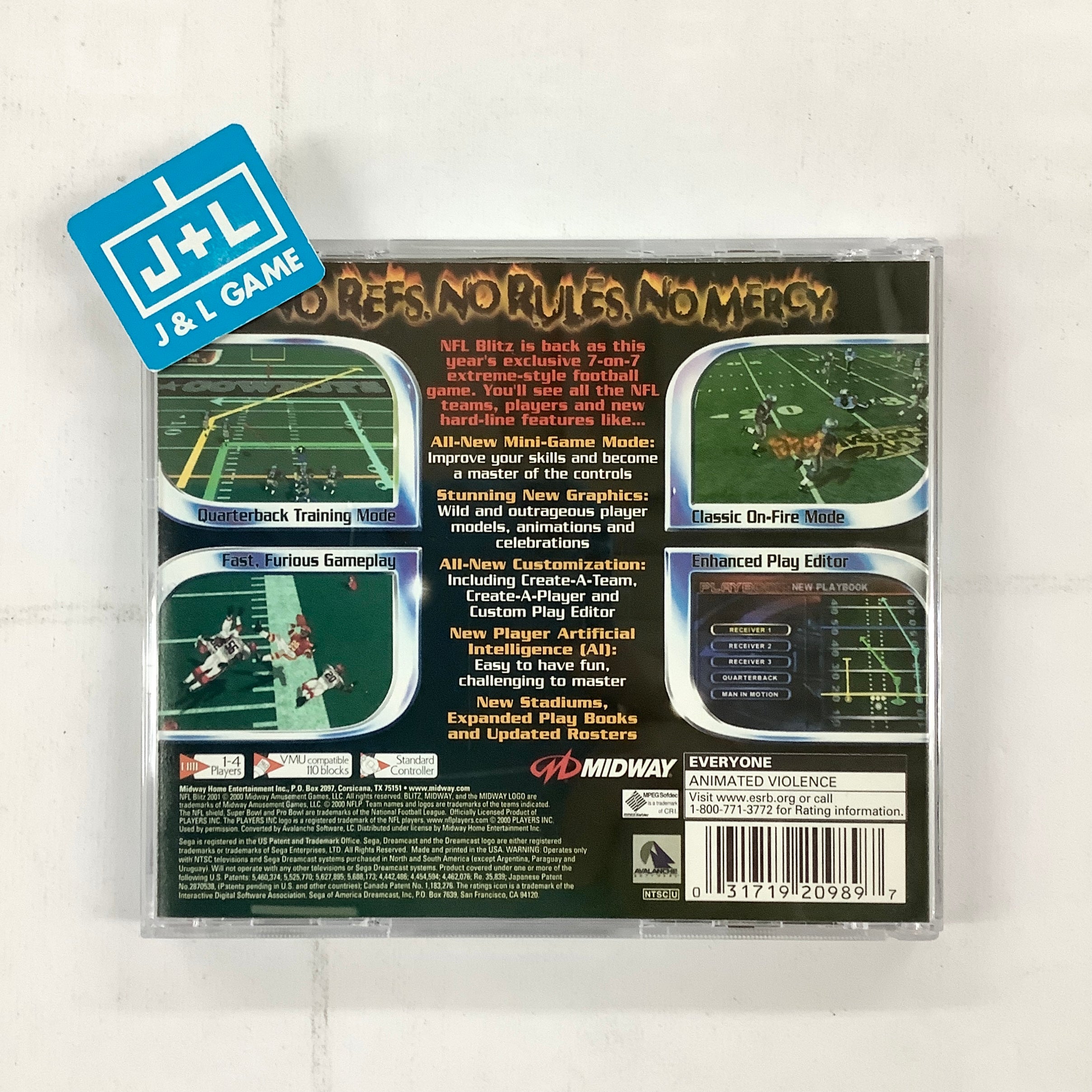 NFL Blitz 2001 - (DC) SEGA Dreamcast  [Pre-Owned] Video Games Midway   