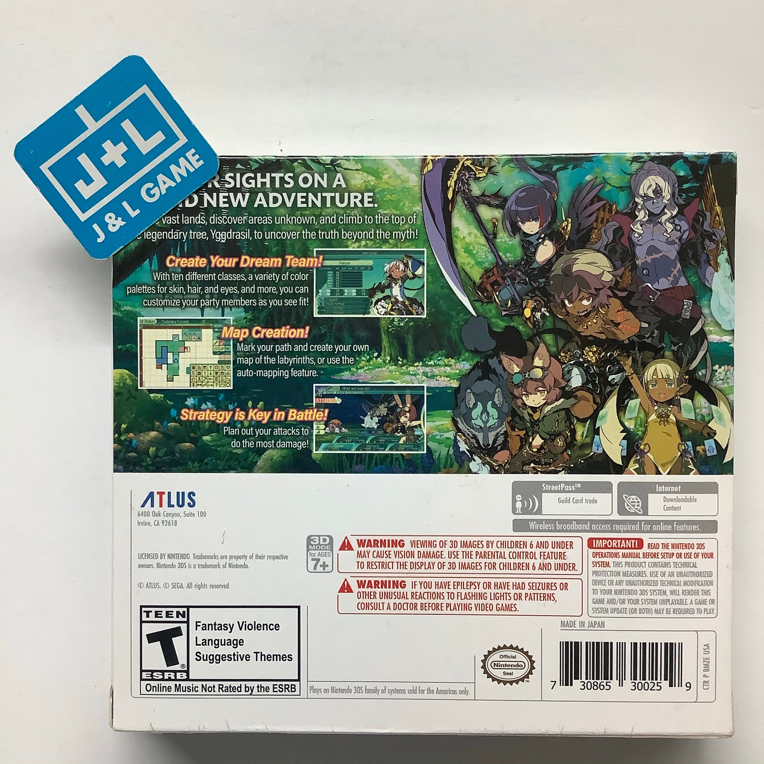 Etrian Odyssey V: Beyond the Myth (Launch Edition) - (3DS) Nintendo 3DS Video Games Atlus   