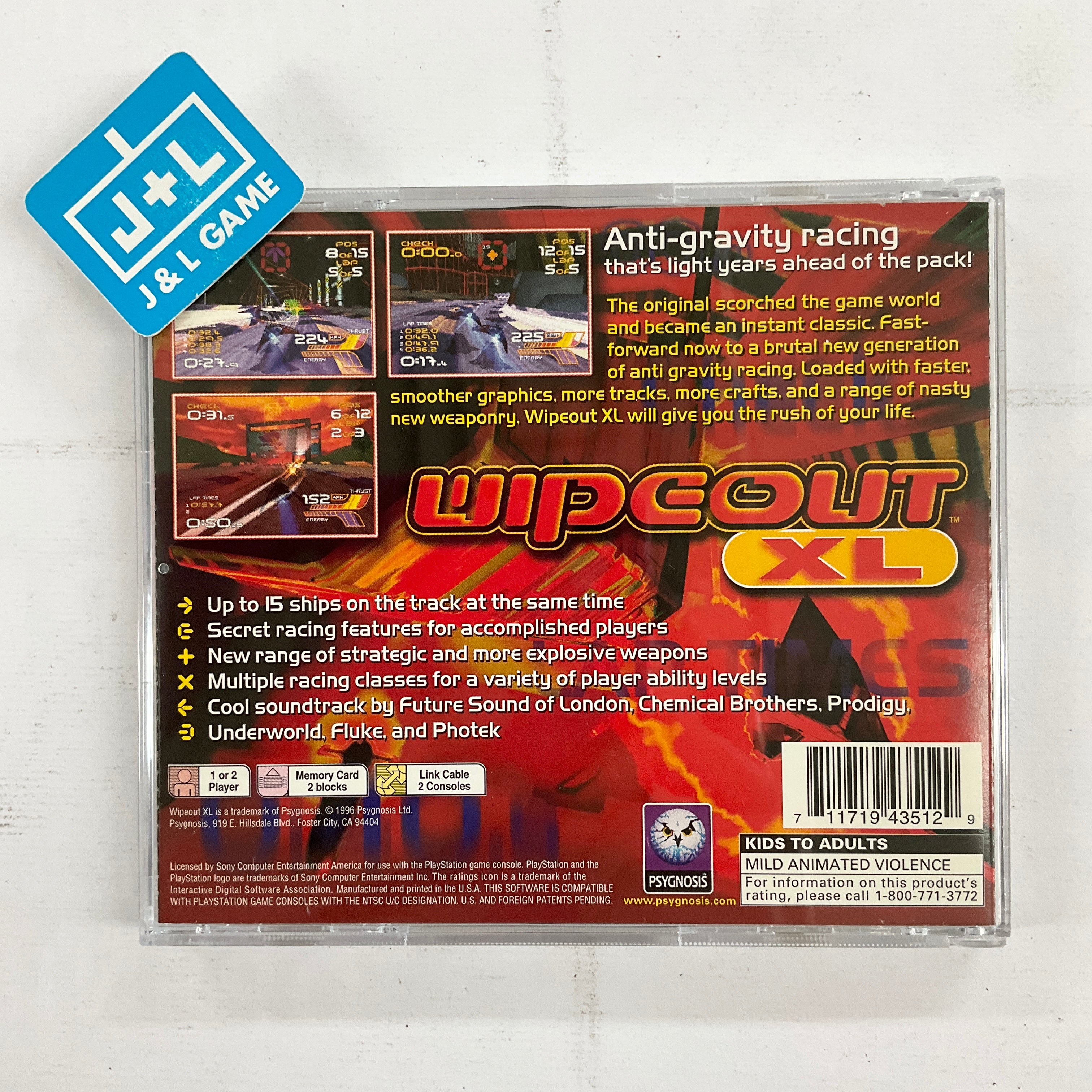 Wipeout XL - (PS1) PlayStation 1 [Pre-Owned] Video Games SCEA   