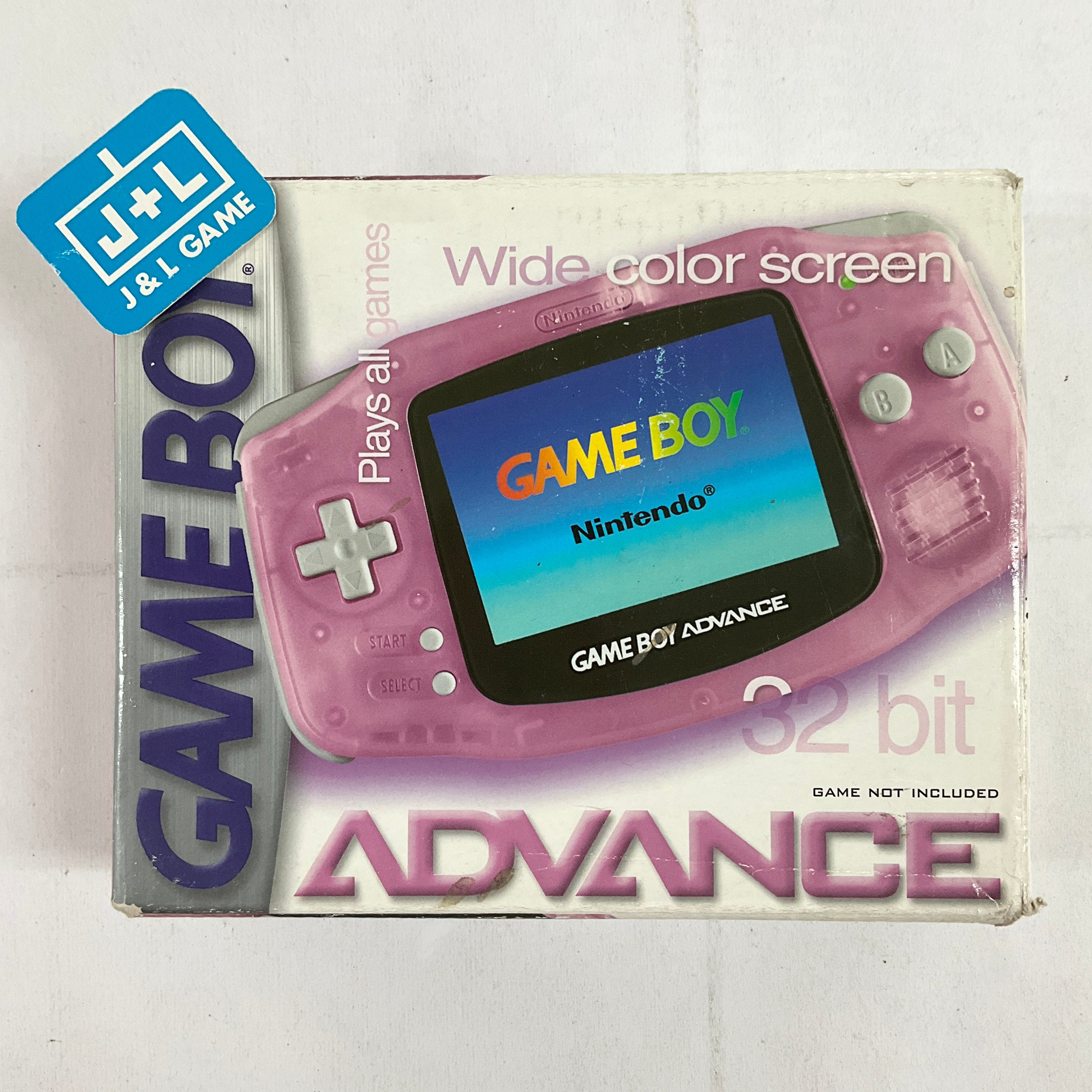 Nintendo Game Boy Advance (Clear Pink) - (GBA) Game Boy Advance [Pre-O ...