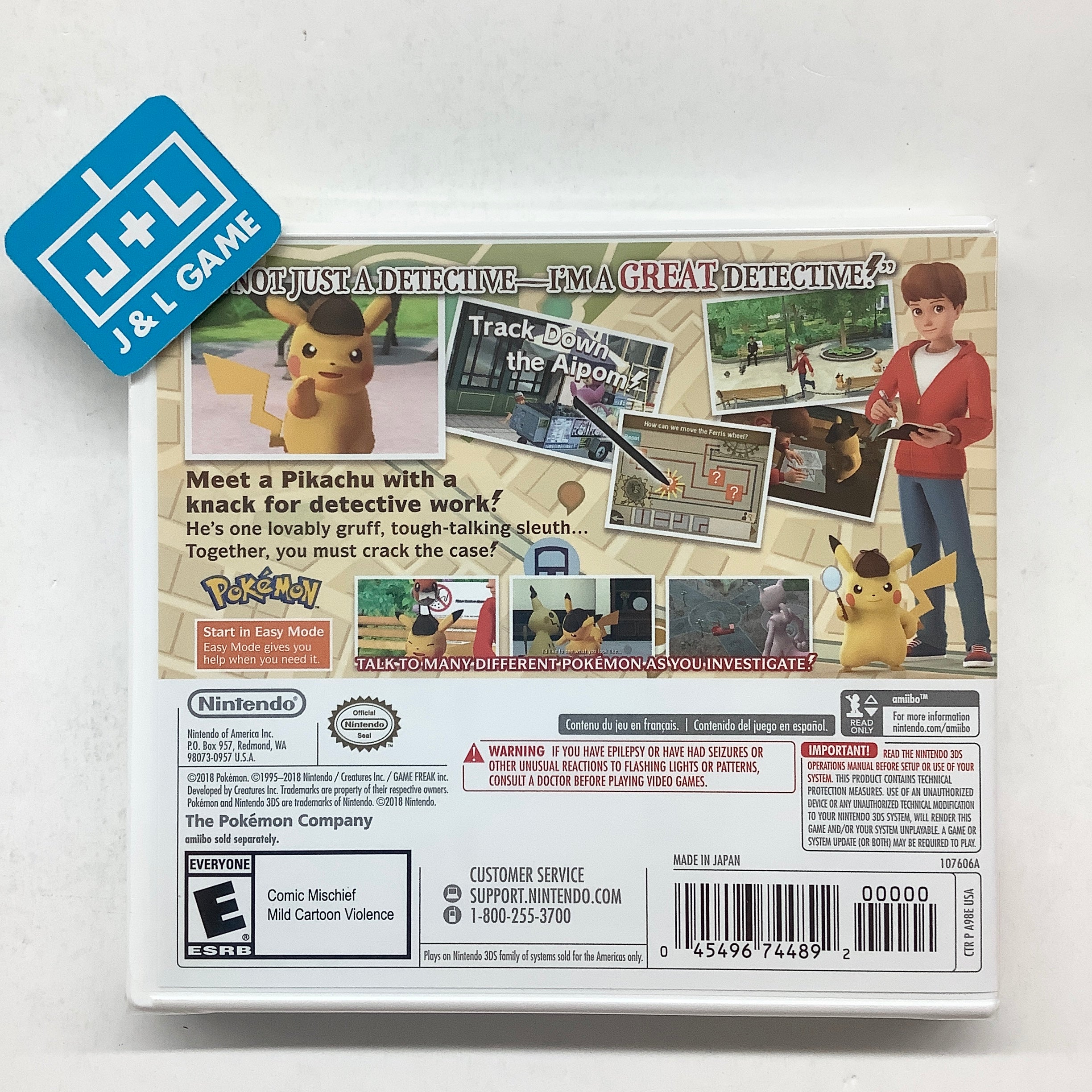 Detective Pikachu - Nintendo 3DS Video Games Nintendo   