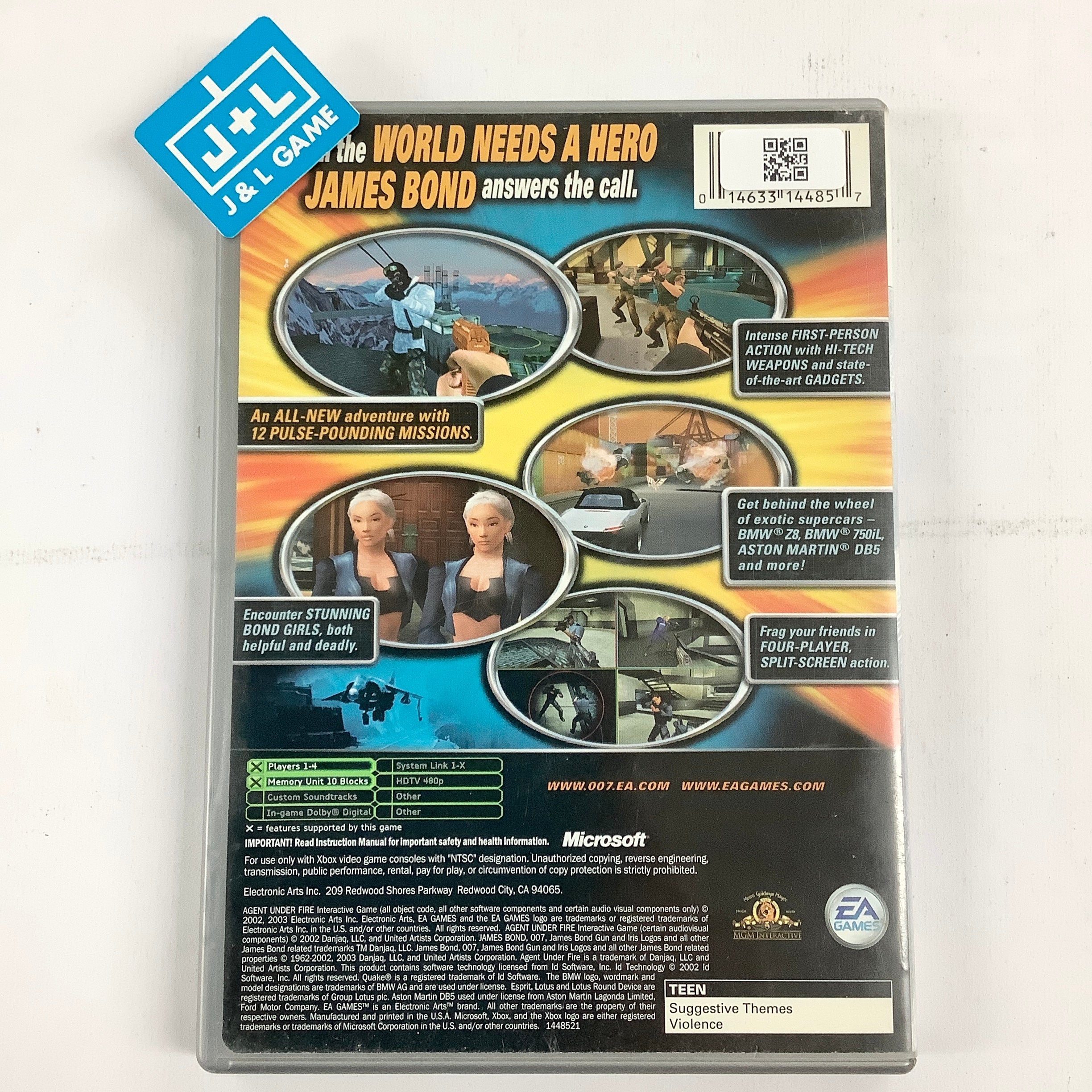 James Bond 007: Agent Under Fire (Platinum Hits) - (XB) Xbox [Pre-Owned] Video Games Electronic Arts   