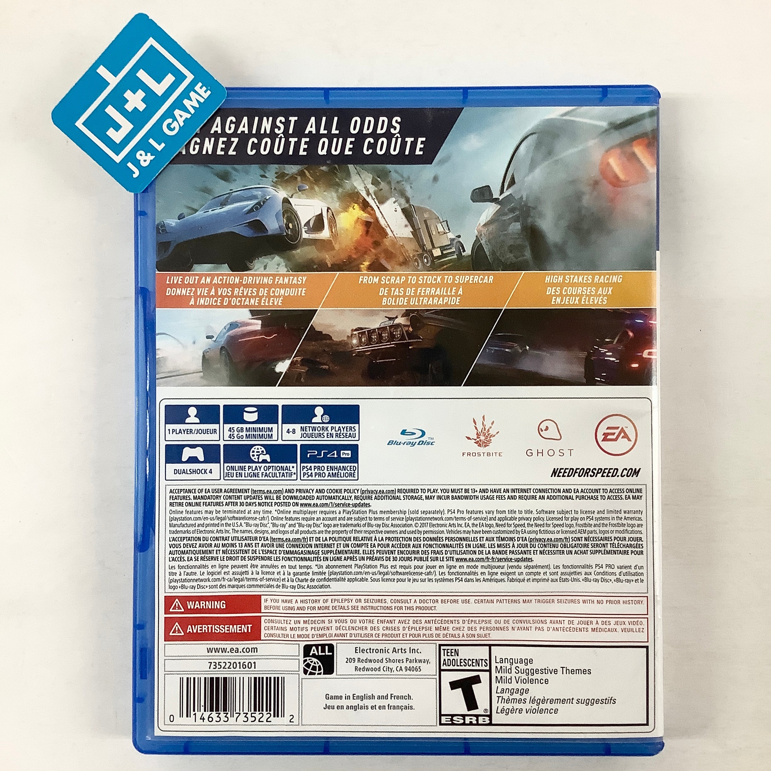 Need for Speed Payback - (PS4) PlayStation 4 [Pre-Owned] Video Games Electronic Arts   