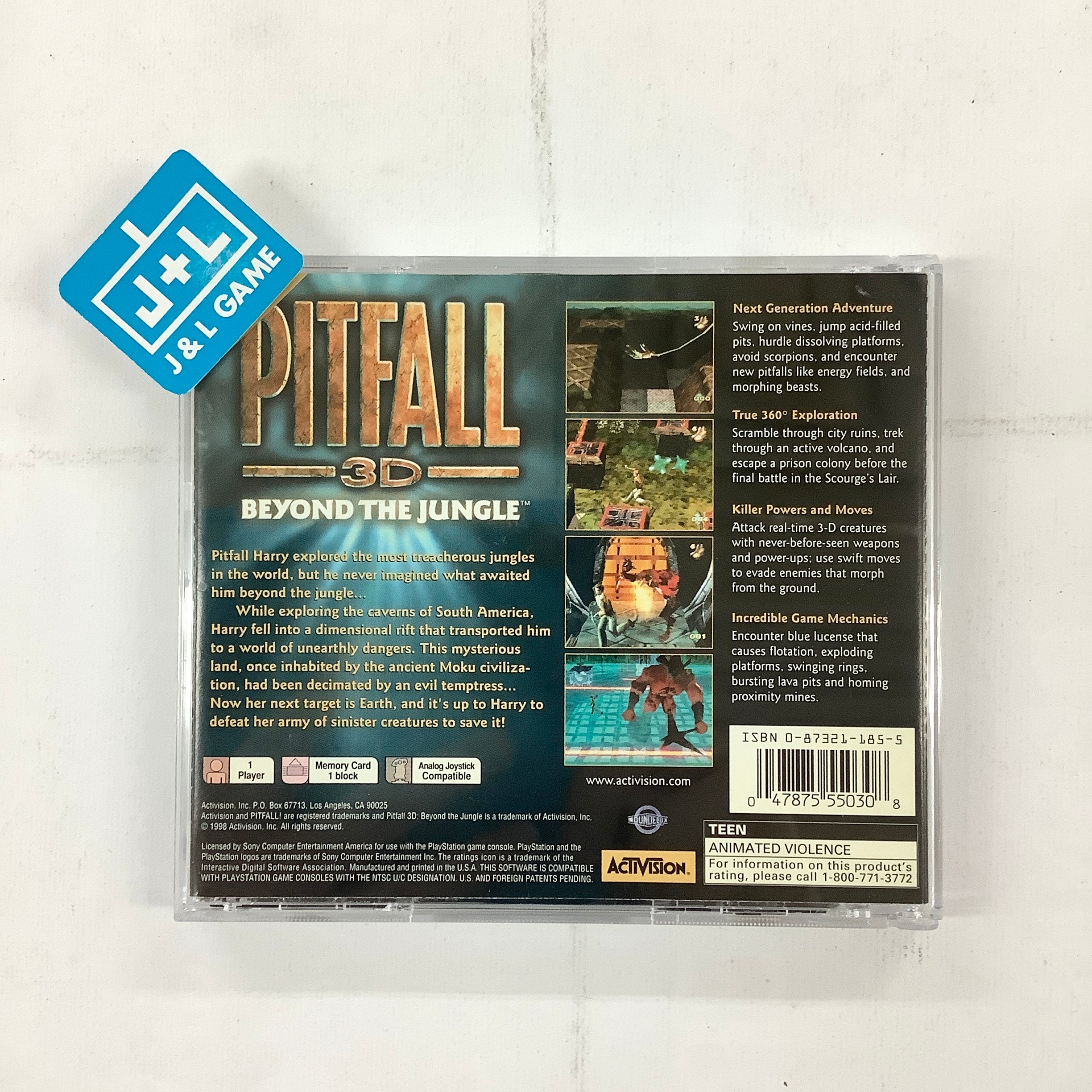 Pitfall 3D: Beyond the Jungle - (PS1) PlayStation 1 [Pre-Owned] Video Games Activision   