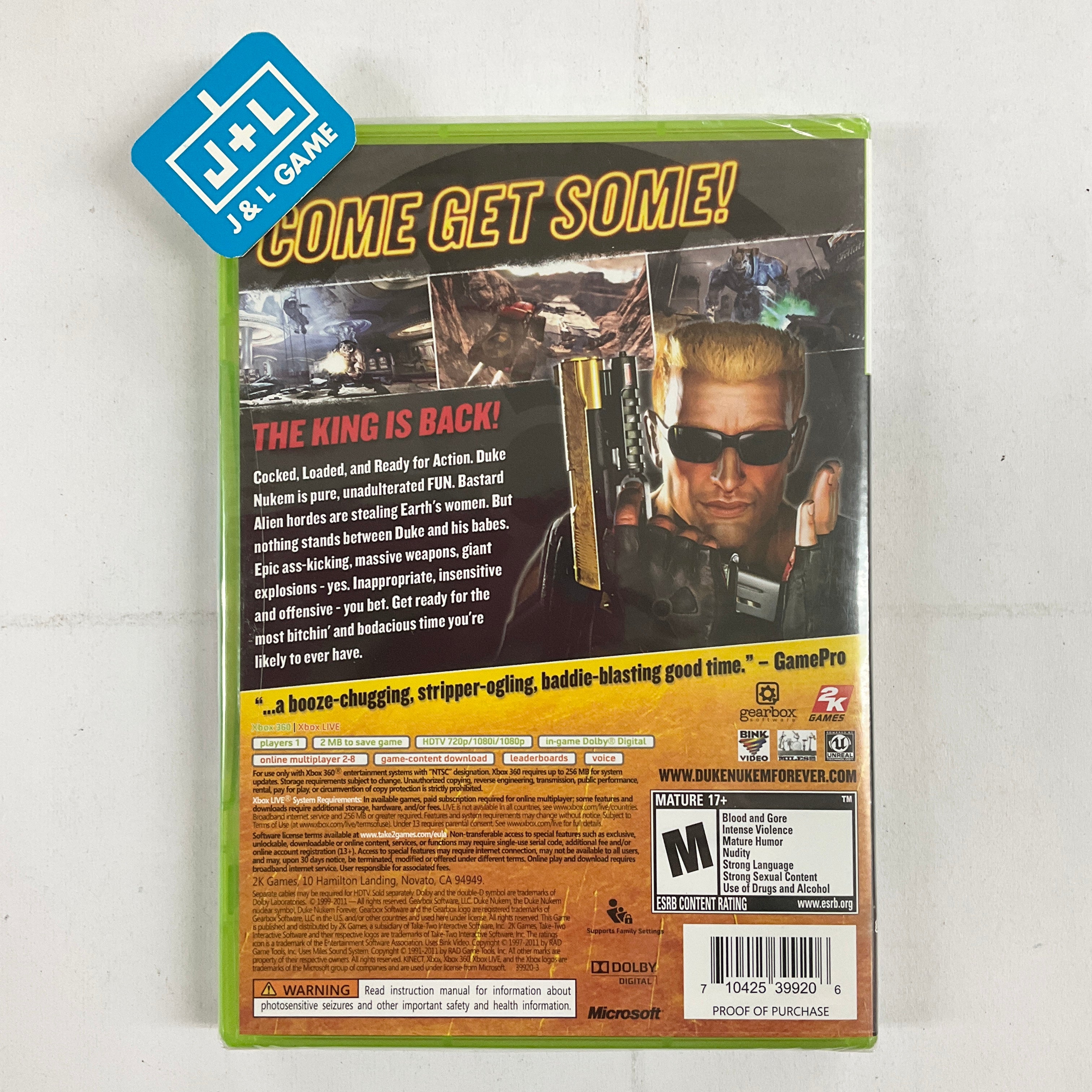 Duke Nukem Forever - Xbox 360 Video Games 2K   