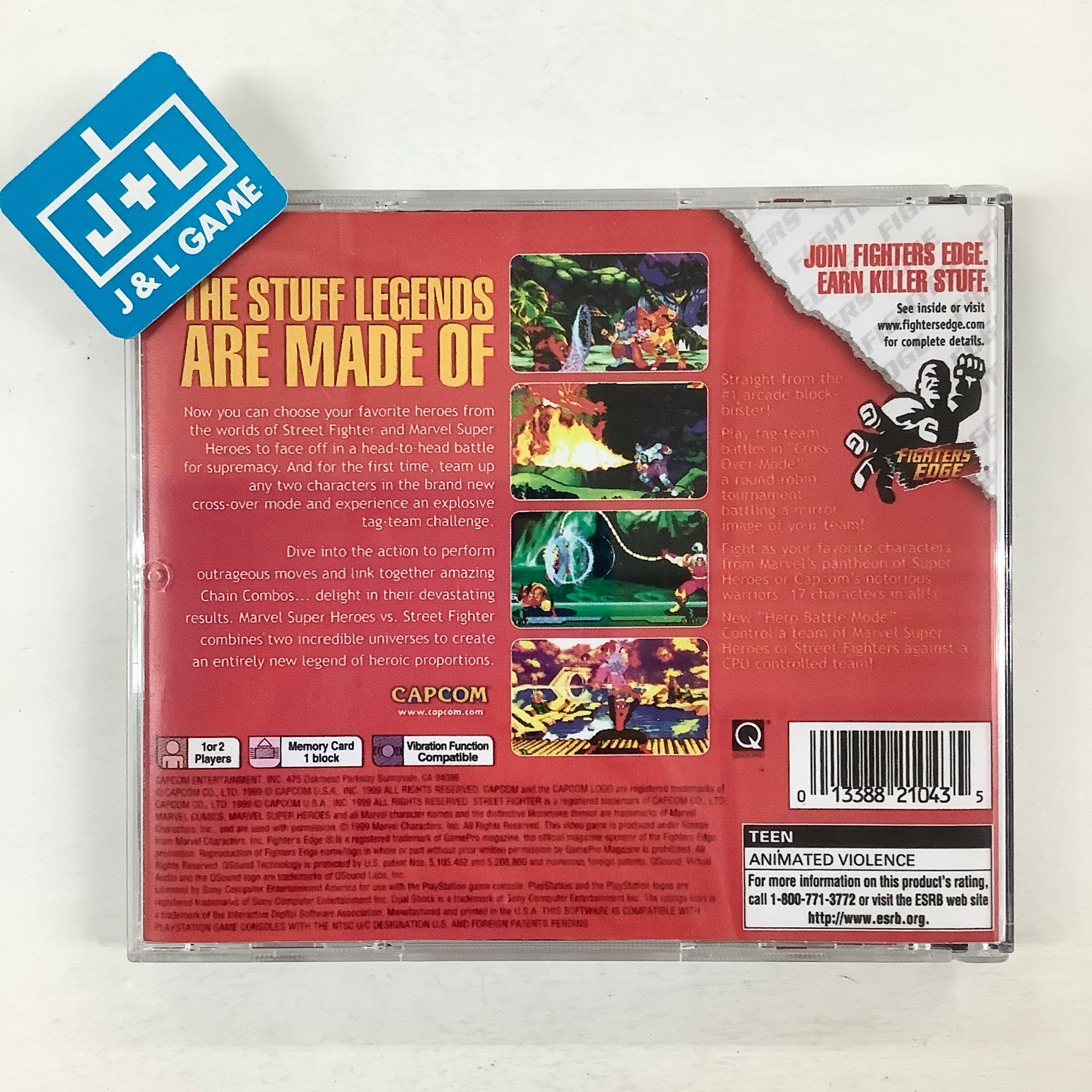 Marvel Super Heroes vs. Street Fighter - (PS1) PlayStation 1 [Pre-Owned] Video Games Capcom   