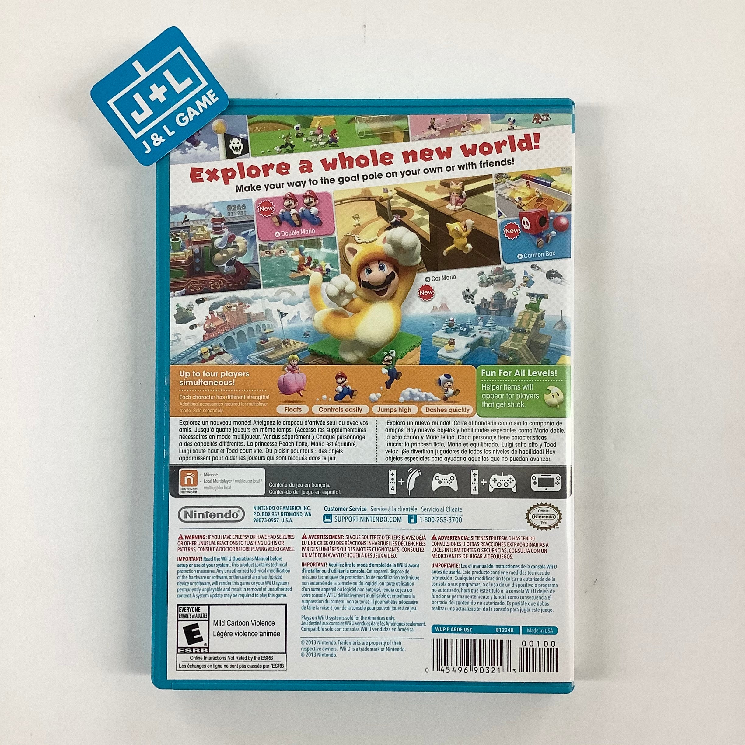 Super Mario 3D World - Nintendo Wii U [Pre-Owned] Video Games Nintendo   