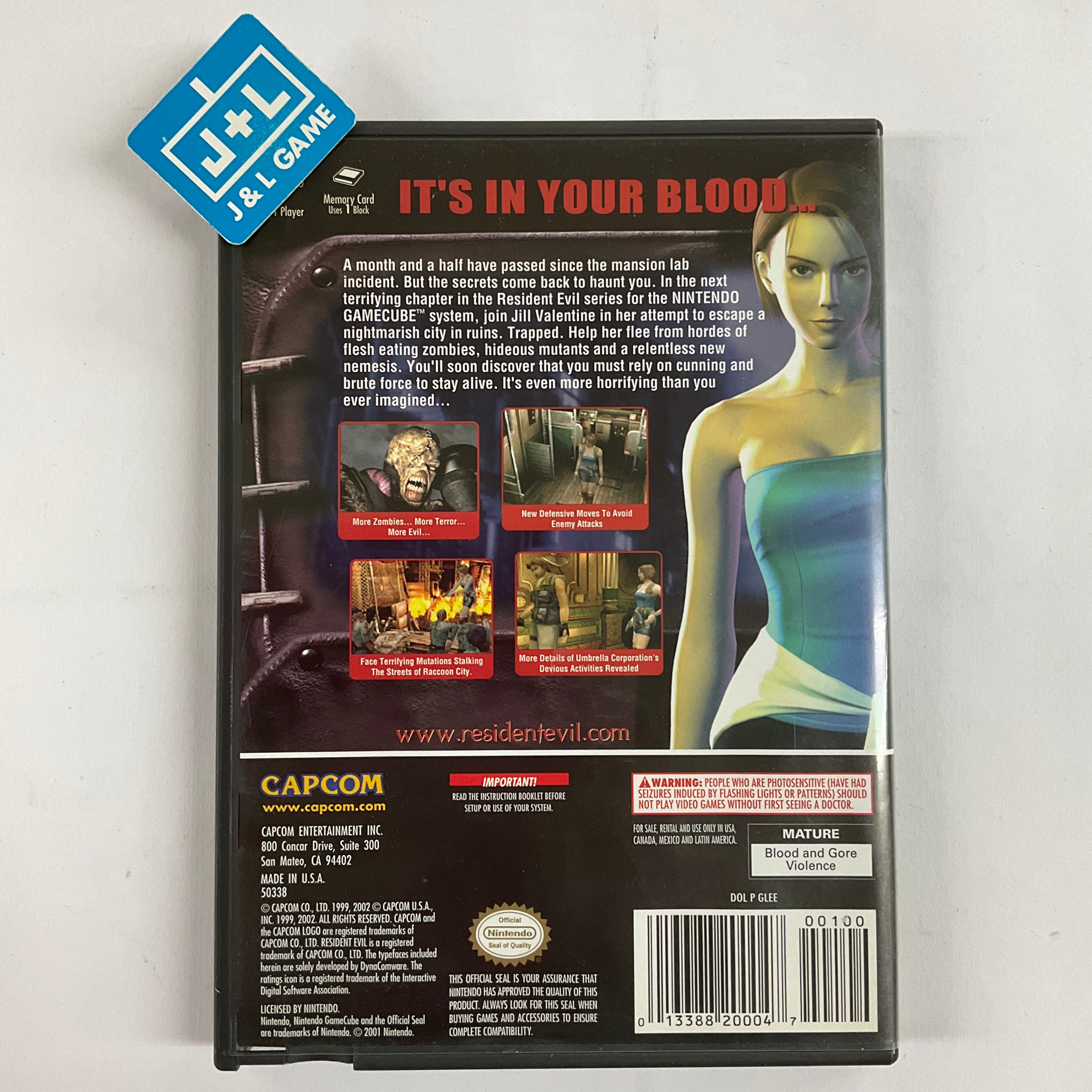 Resident Evil 3: Nemesis - (GC) GameCube [Pre-Owned] | J&L Game