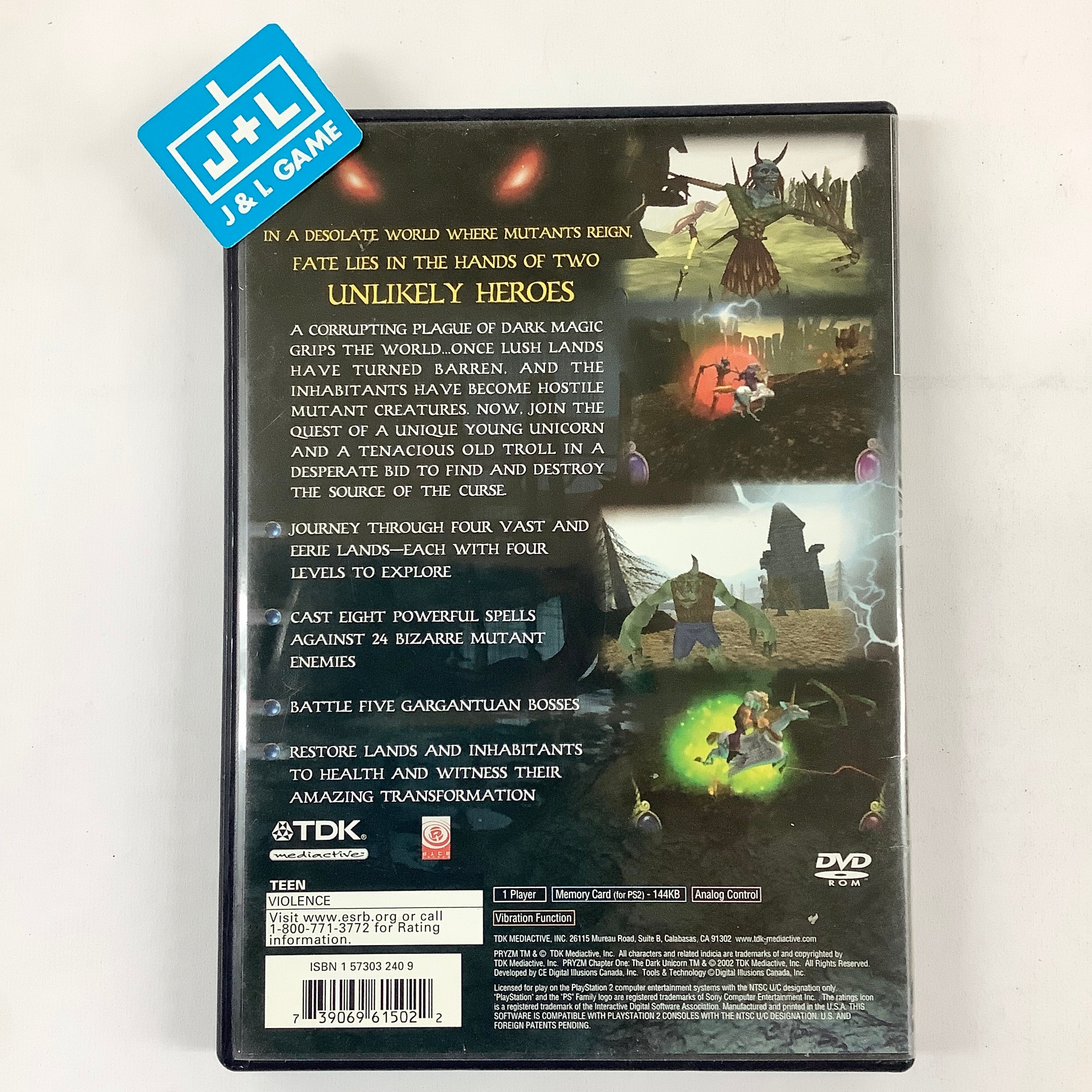 Pryzm Chapter One: The Dark Unicorn - (PS2) PlayStation 2 [Pre-Owned] Video Games TDK Mediactive   