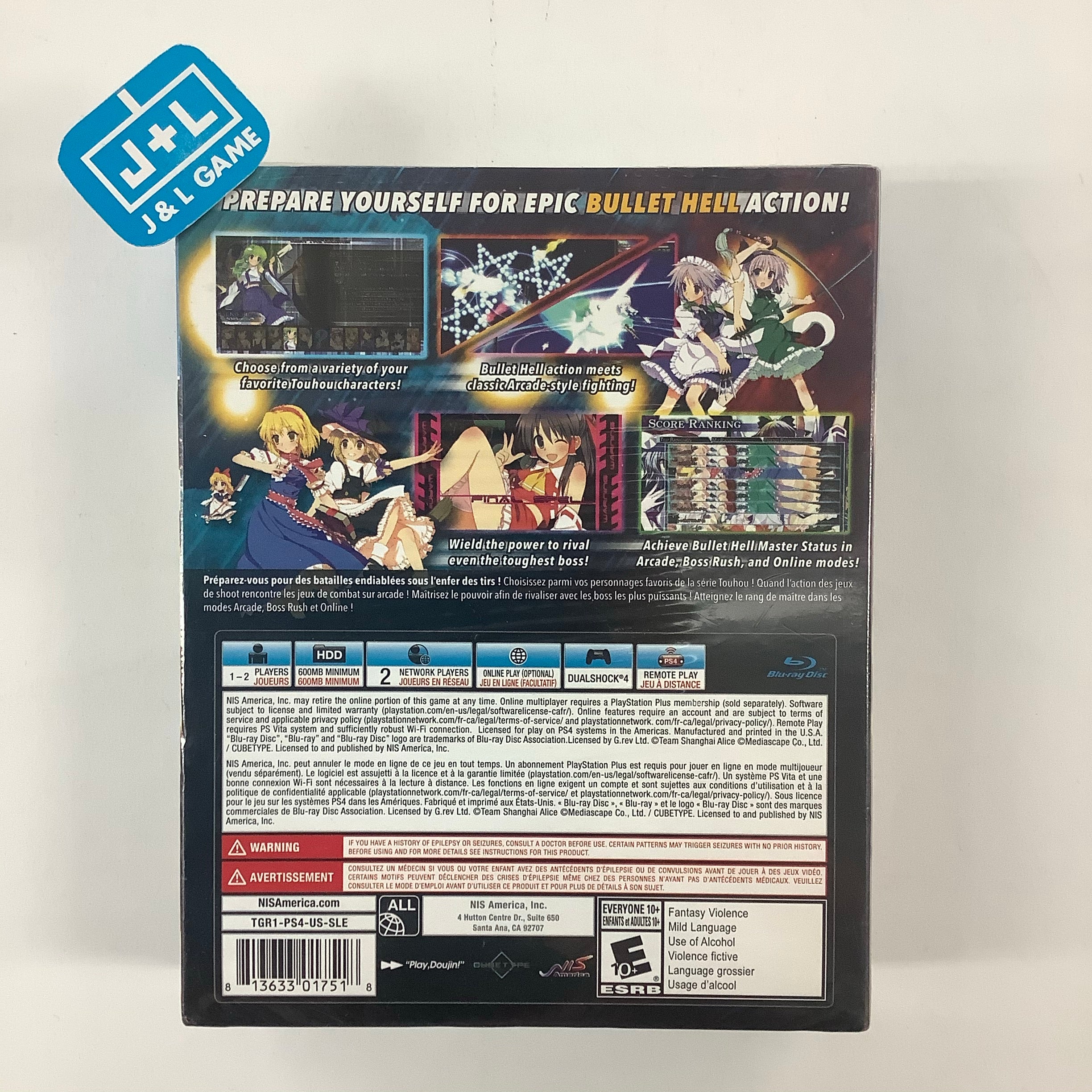 Touhou Genso Rondo: Bullet Ballet (Limited Edition) - (PS4) PlayStation 4 Video Games NIS America   