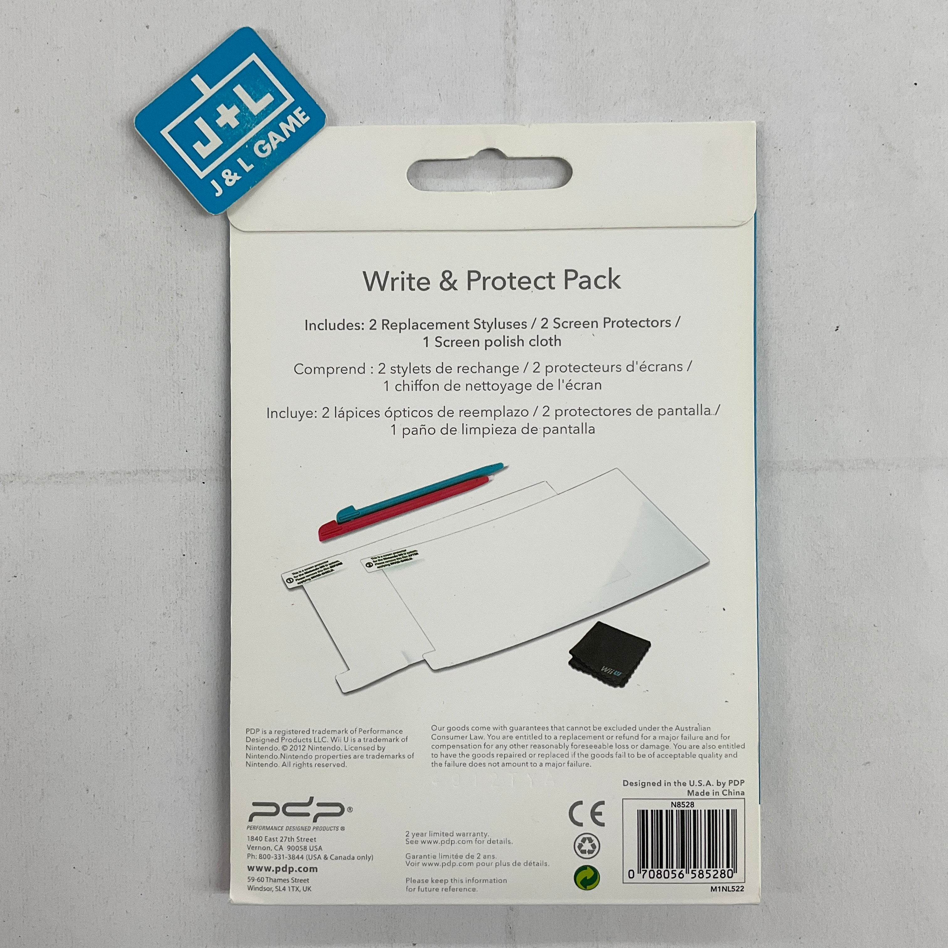 PDP Nintendo WiiU Write and Protect Pack - Nintendo WiiU Accessories PDP   