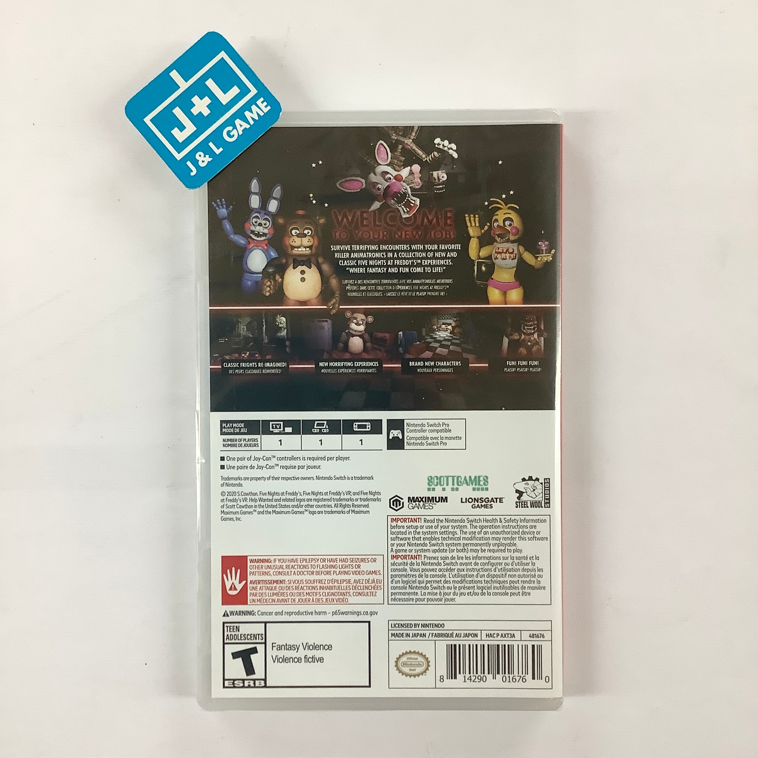 Five Nights at Freddy's: Help Wanted - (NSW) Nintendo Switch Video Games Maximum Games   
