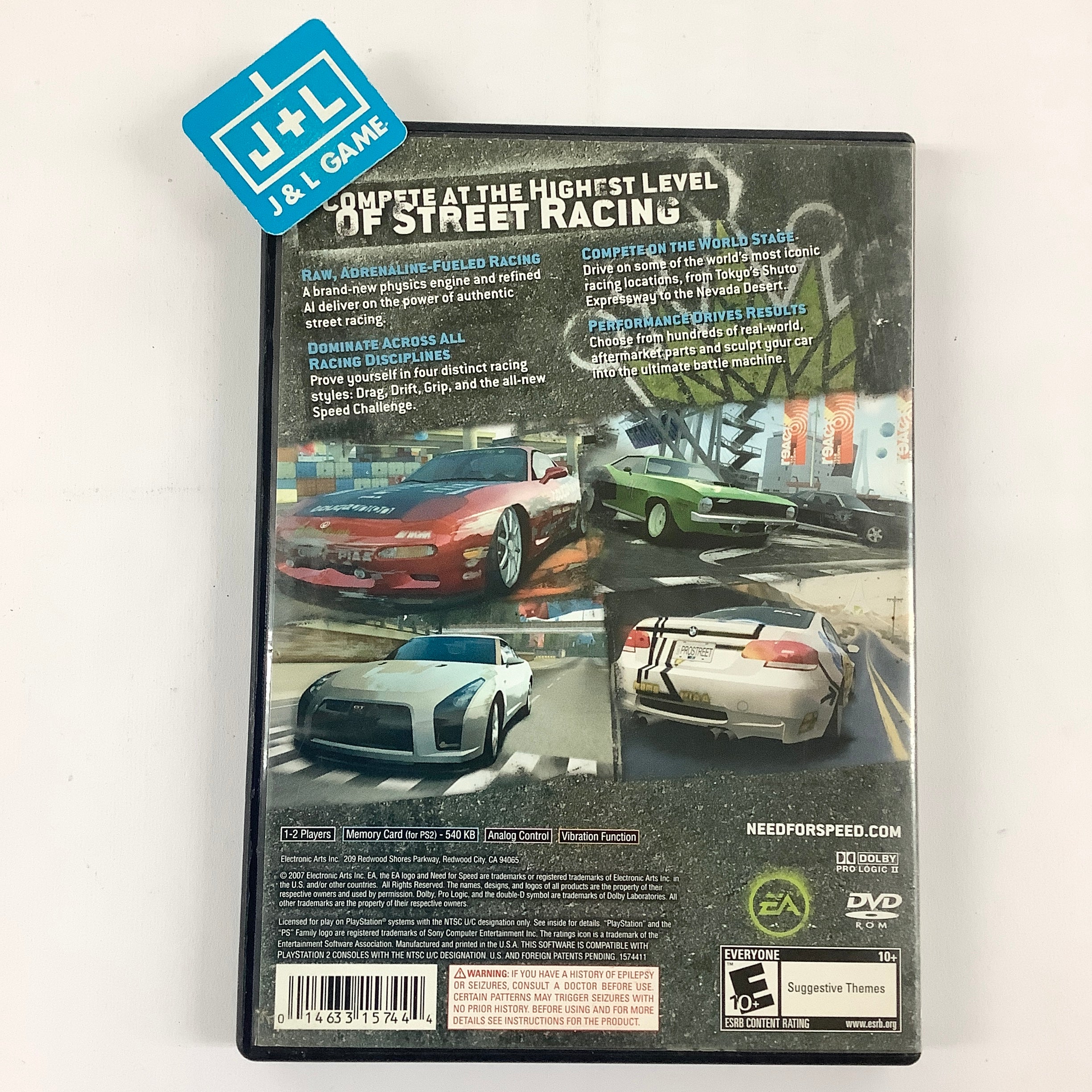 Need for Speed ProStreet - (PS2) PlayStation 2 [Pre-Owned] Video Games EA Games   