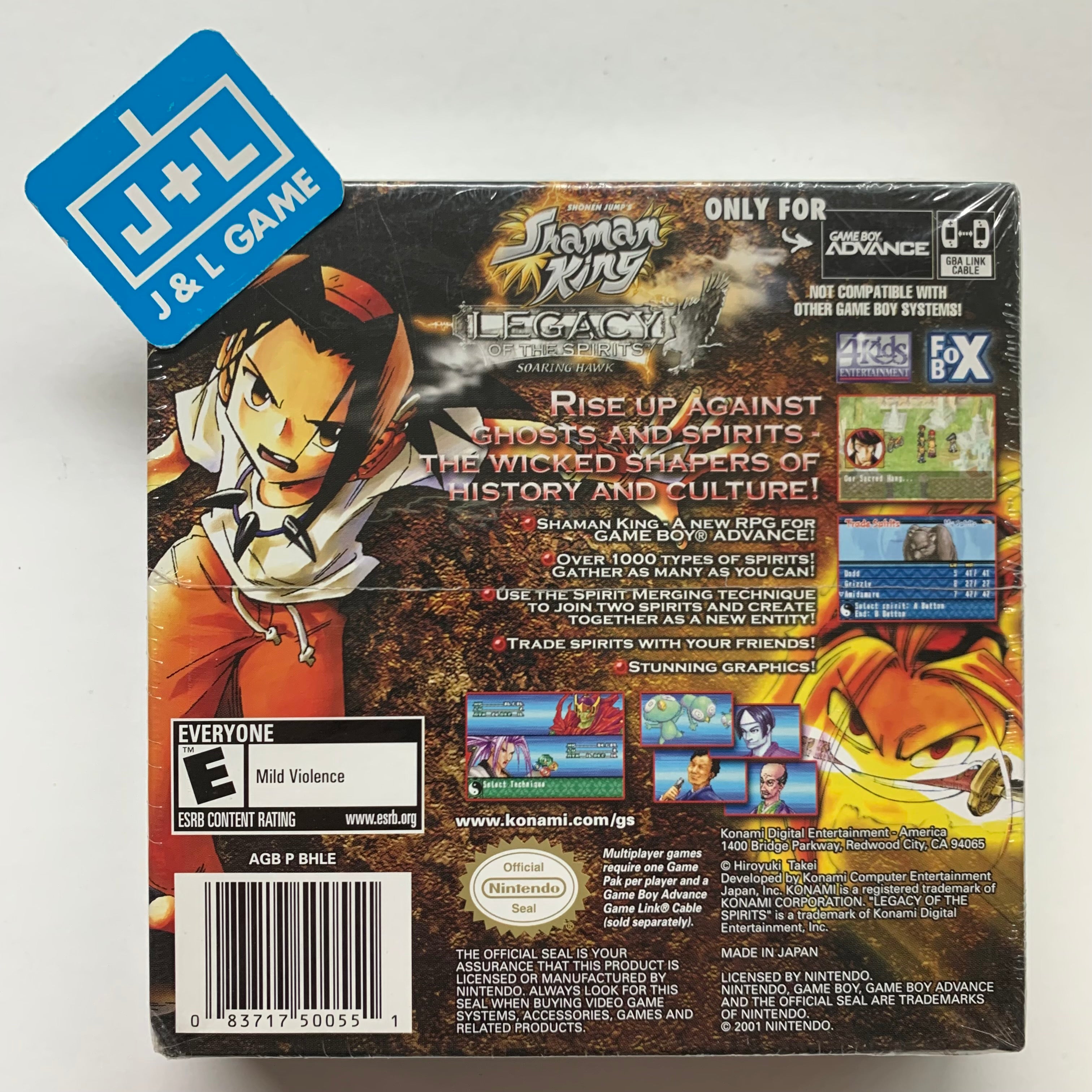 Shonen Jump's Shaman King: Legacy of the Spirits, Soaring Hawk - (GBA) Game Boy Advance Video Games Konami   