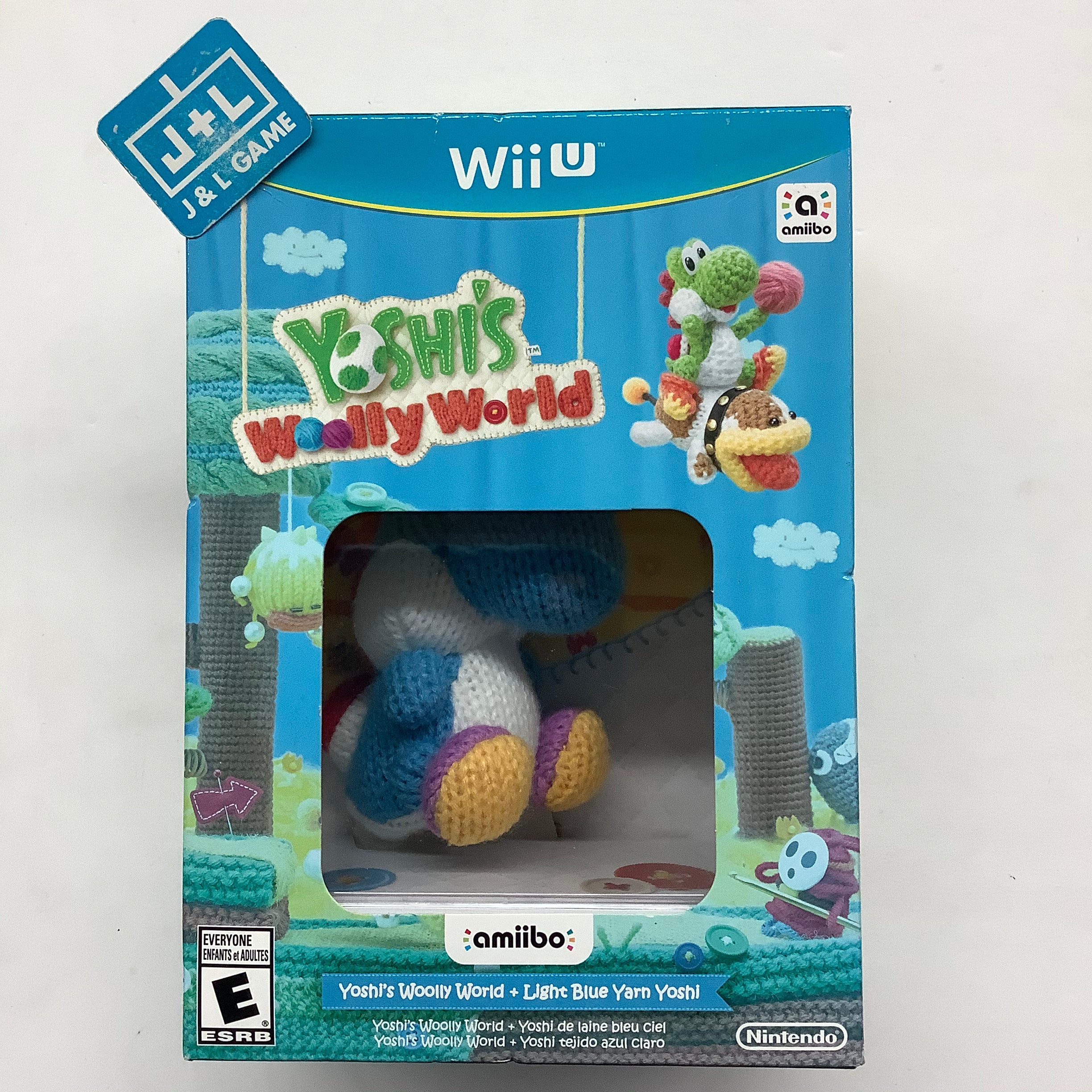 Yoshi's Woolly World + Blue Yarn Yoshi amiibo - Nintendo Wii U Video Games Nintendo   