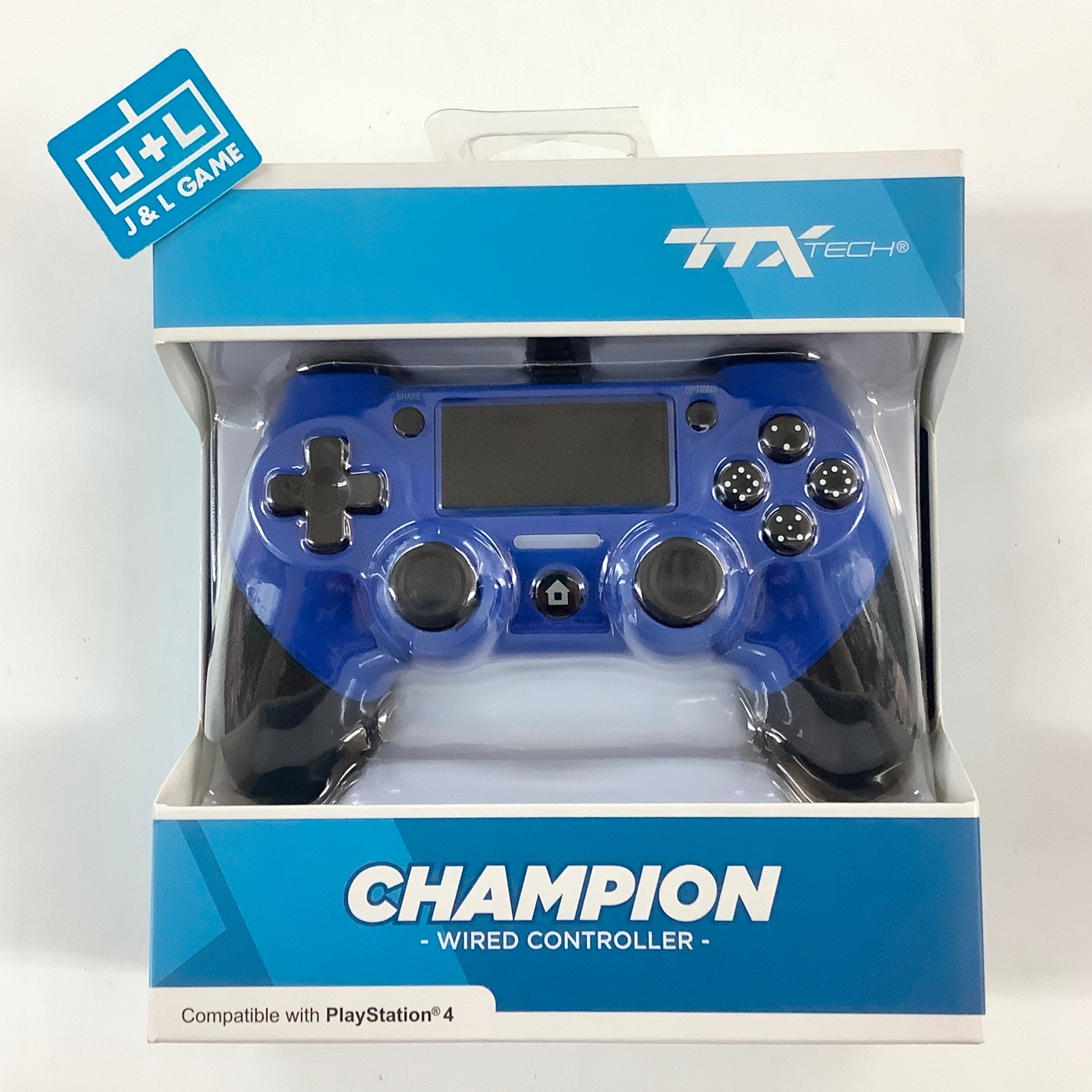 TTX PlayStation 4 Champion Wired Controller (Blue) - (PS4) PlayStation 4 Accessories TTX Tech   